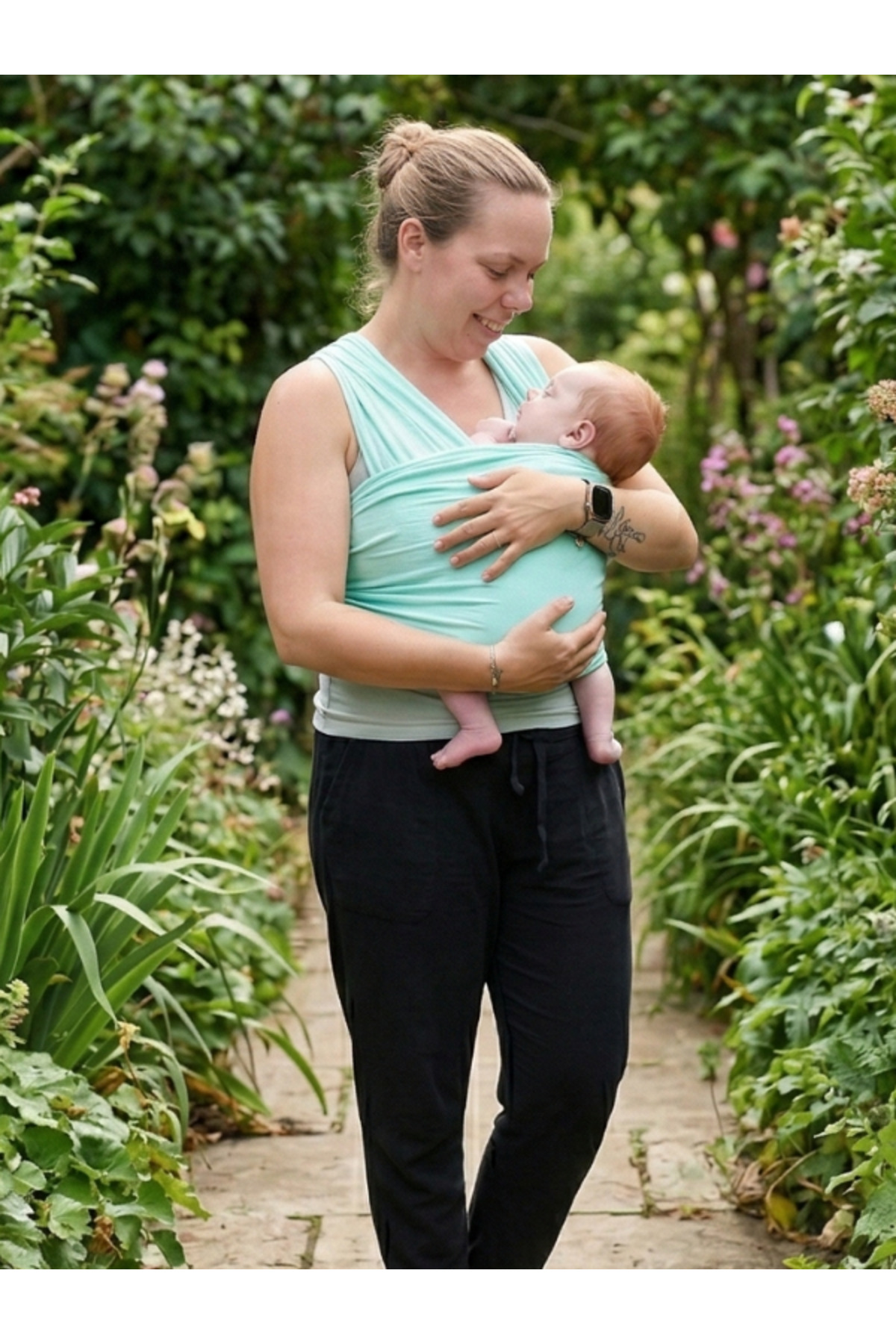 EGGBABY Esnek Wrap Sling Ergonomik Bebek Sling Yenidoğandan İtibaren Bebek Taşıma Şalı fotoğrafı 4 (önizleme)