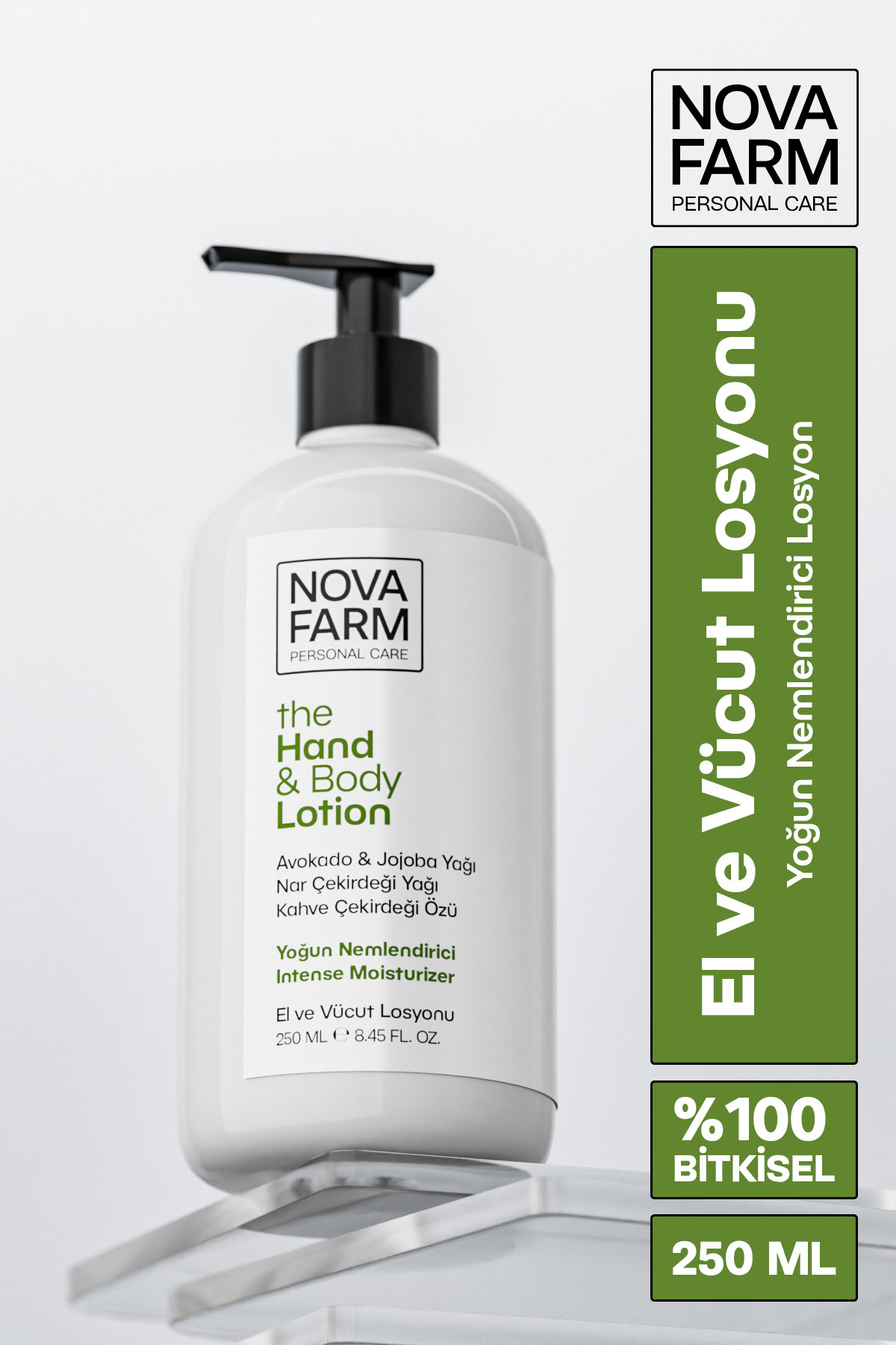 Nova Farm Nemlendirici El ve Vücut Losyonu Bitkisel İçerikli 250 ml — 060007