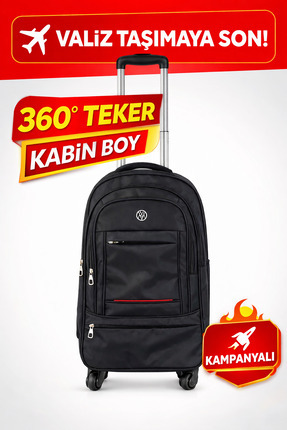 MGV Kabin Boy Çekçekli 4 Teker Sırt Çantası Sr04