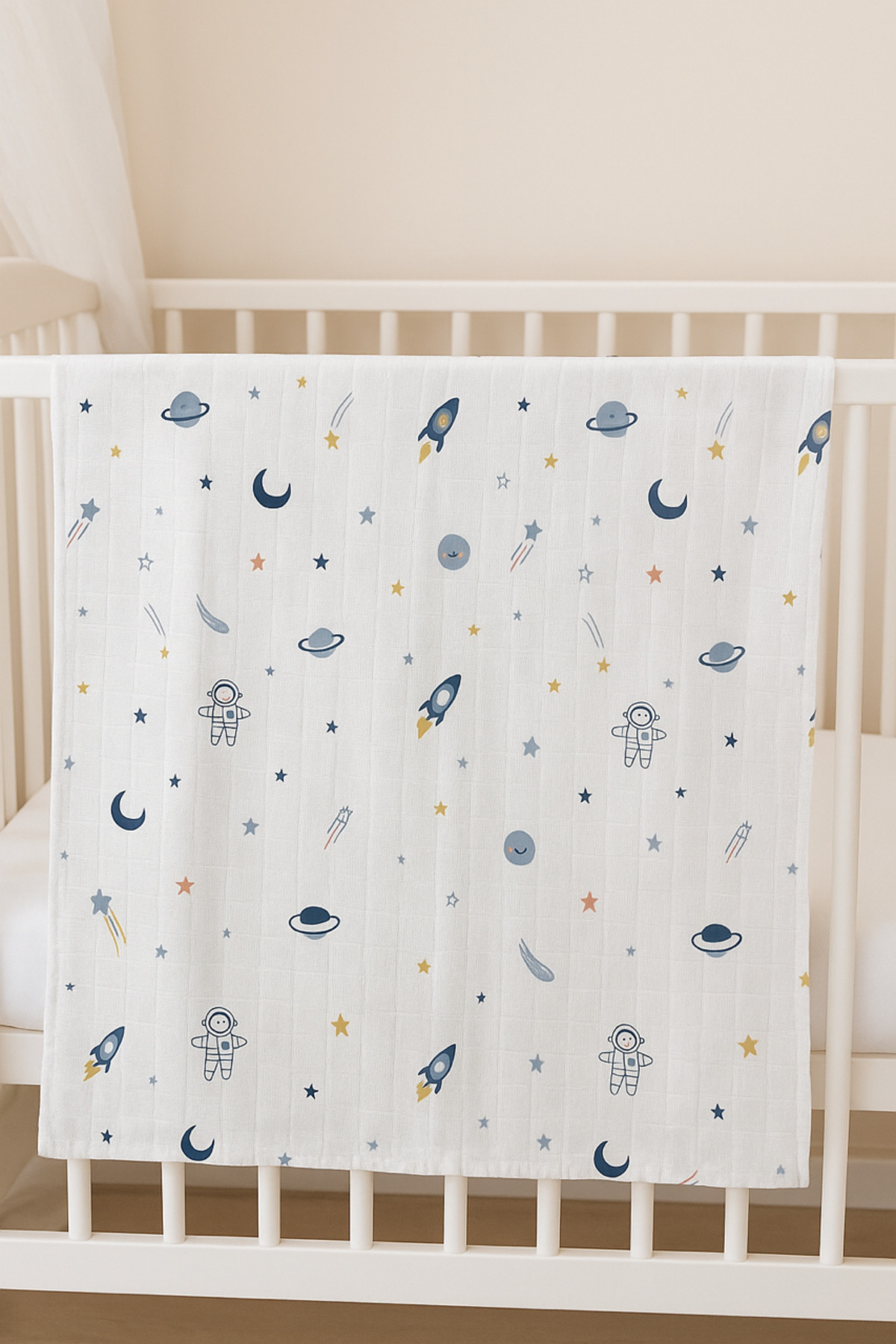 EIFIN Çok Amaçlı Müslin Örtü & Battaniye 3'lü Set %100 Pamuk Oeko-tex Sertifikalı Kutulu fotoğrafı 4 (önizleme)