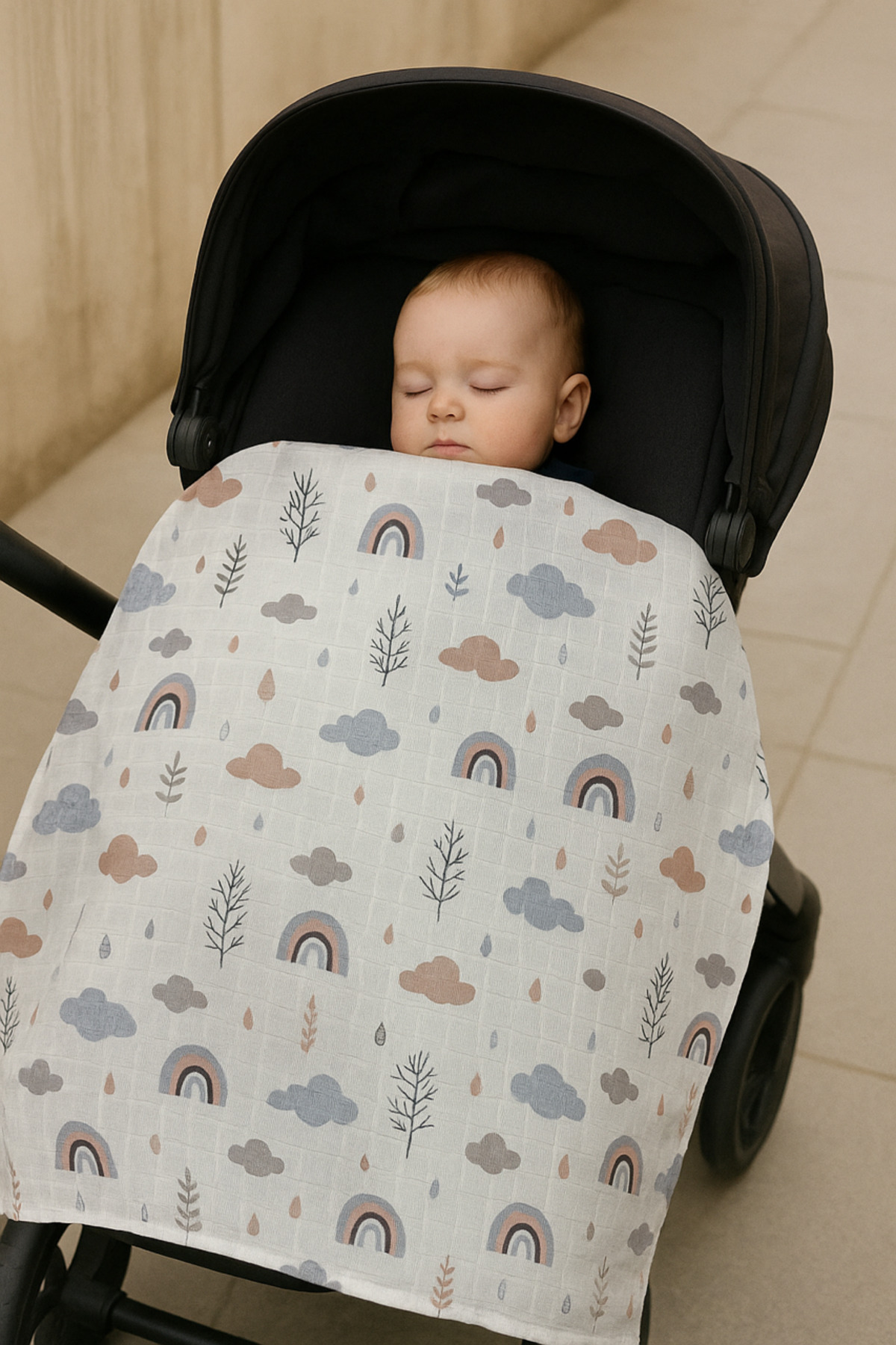 EIFIN Çok Amaçlı Müslin Örtü & Battaniye 3'lü Set %100 Pamuk Oeko-tex Sertifikalı Kutulu fotoğrafı 4 (önizleme)