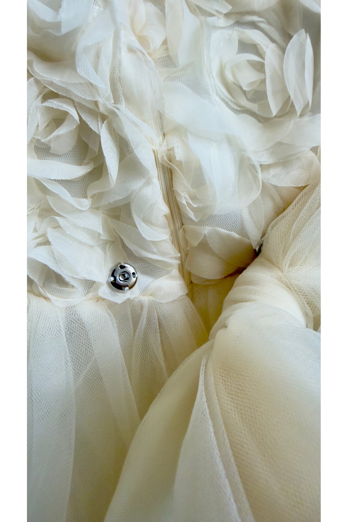 BİLGEN Style KIZ ÇOCUK ELBİSE EKRU RENK GÜL DESENLİ ÇIT ÇIT FİYONK LU ŞIK ÖZEL GÜN ABİYE %100 PAMUK 0-5 YAŞ fotoğrafı 4 (önizleme)