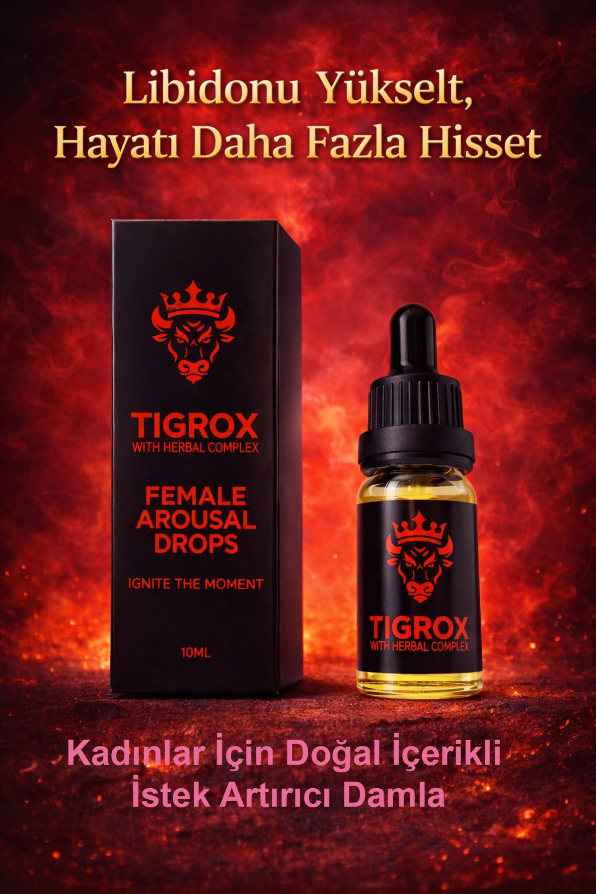 TİGROX Kadınlar İçin Libido Yükseltici İstek A.rtıcı Damla - Fiyatı, Yorumları