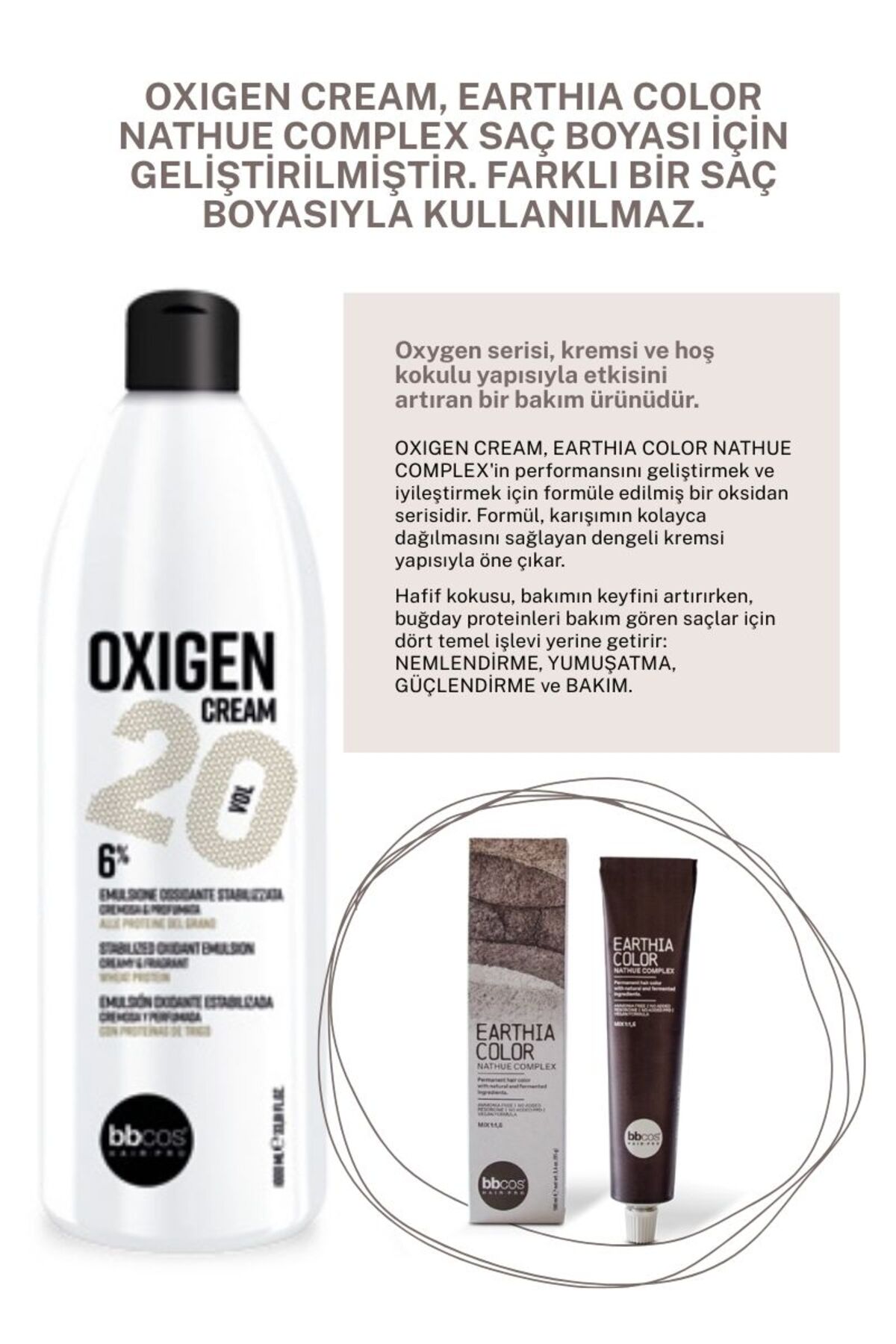 Oxigen Cream %6 20 Vol. Oksidan 1000ml — bbcosvol20 — تصویر 2 از 3