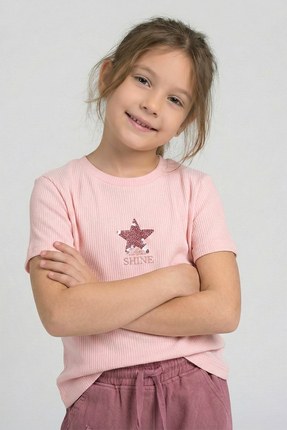 Dmb Kız Çocuk Yıldız Pul Nakışlı Kaşkorse Body