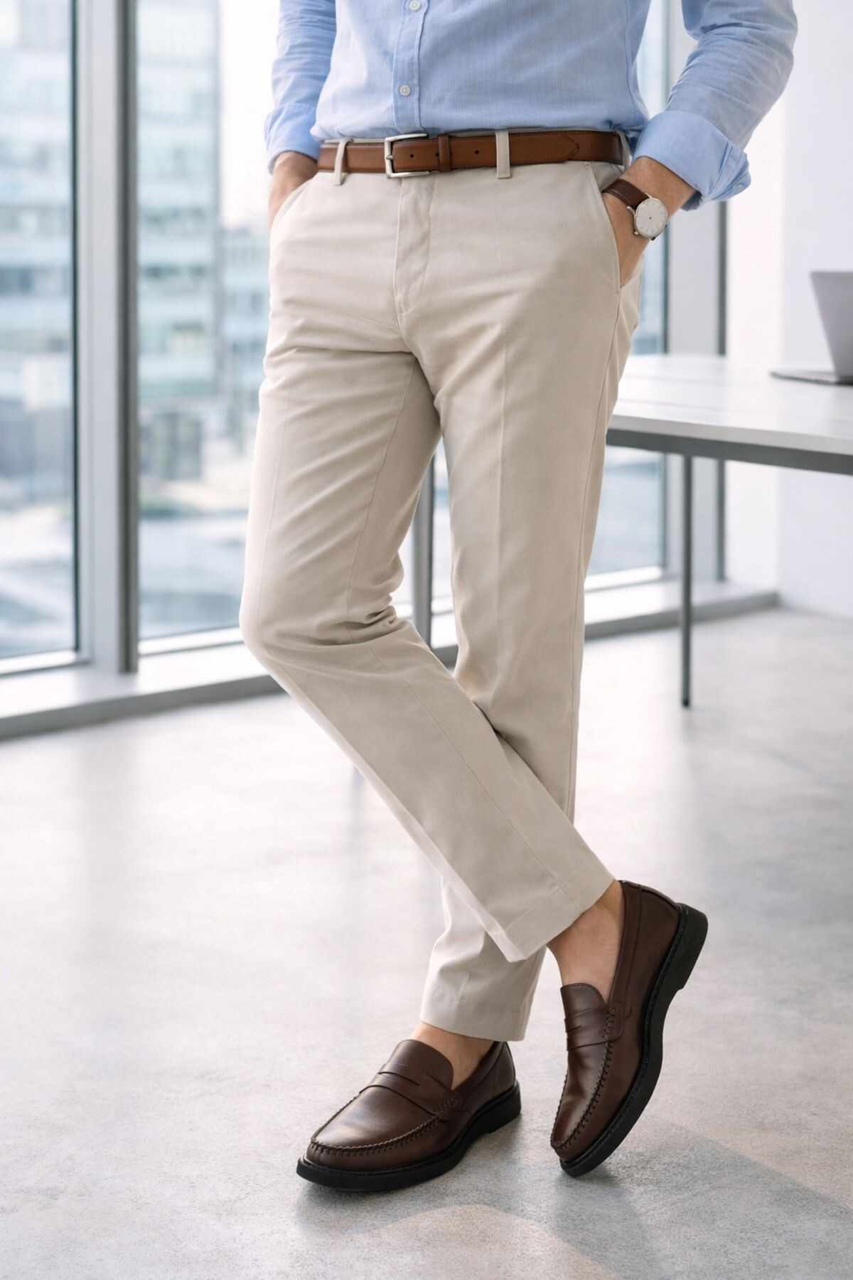 Muggo  GENTZ Hakiki Deri Rahat Taban Erkek Günlük Klasik Loafer Ayakkabı - Görsel 7