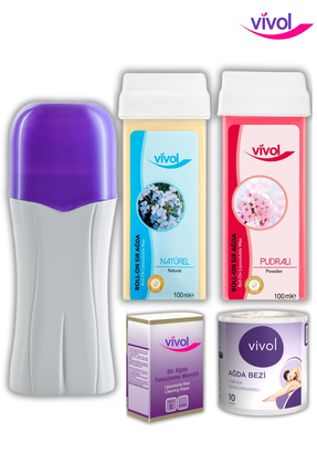 Vivol ROLL-ON SİR KARTUŞ AĞDA ISITICI MAKİNE SET(Görseldeki tüm ürünler hediye)