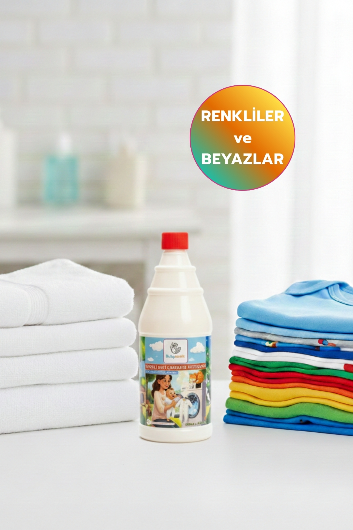 BabyMatik Bebekler İçin Sıvı Çamaşır Deterjanı, 1 Litre, Paraben Ve SLS İçermez, Kalıntı Bırakmaz. fotoğrafı 2 (önizleme)