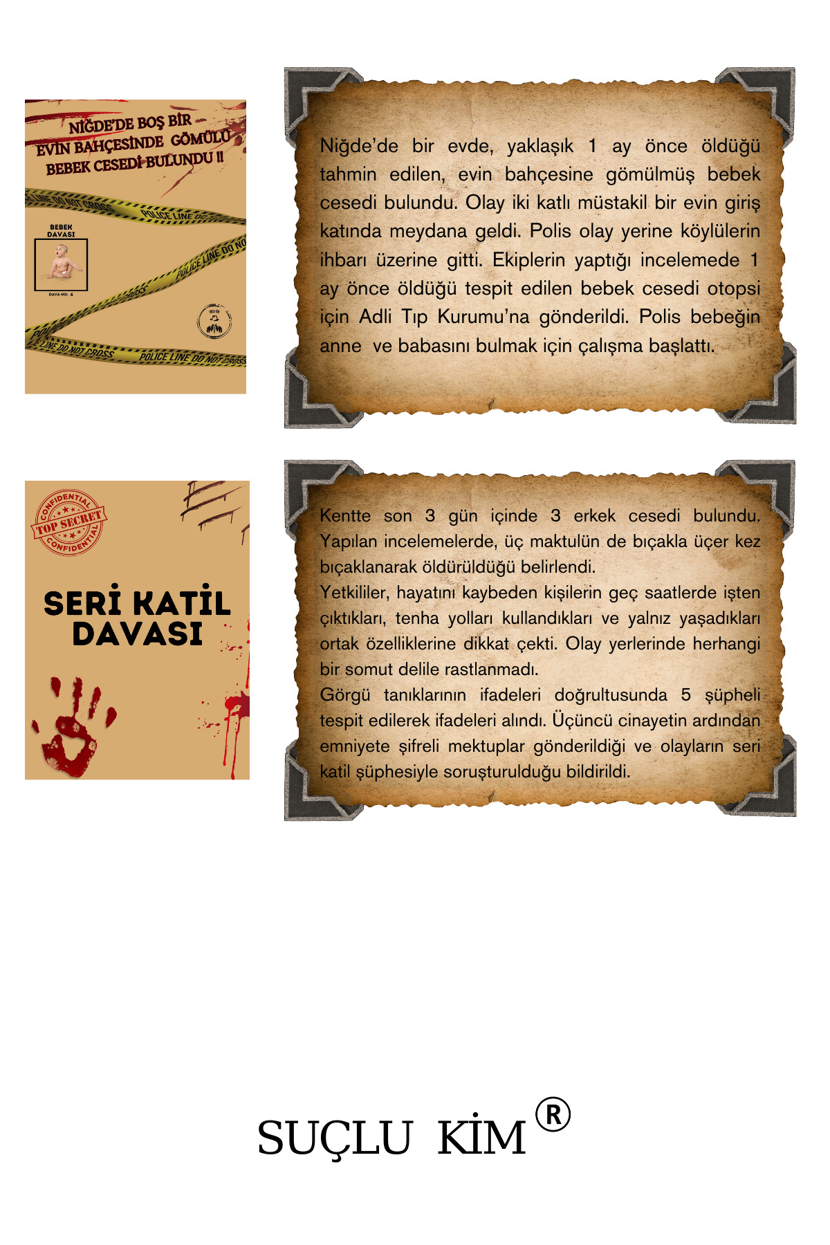 Suçlu Kim Dedektiflik Suç Çözümleme-suçluyu Bulma-dedektif Oyunu-cinayet Çözme-dedektif Oyunu-kutu Oyunu-8'li. fotoğrafı 6 (önizleme)