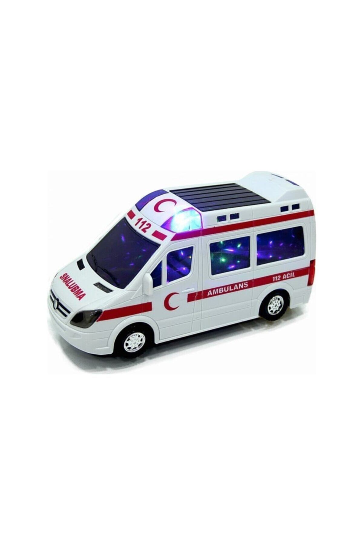 Numaca Oyuncak Pilli Sesli 3d Işıklı Ambulans Sirenli 20 cm Oyuncak Ambulans fotoğrafı 4 (önizleme)
