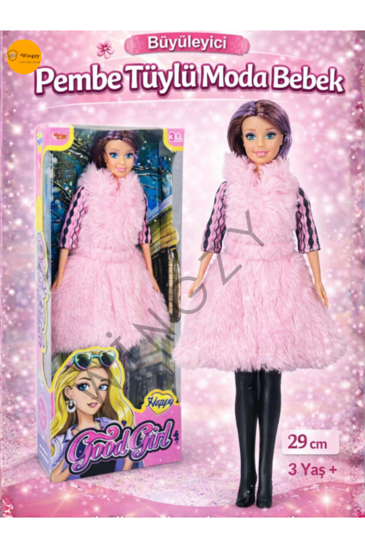 Moda Kızı Bebek Oyuncak, Kutulu 29 Cm Aksesuarlı, 3+ Yaş Kız Çocuk Hediye Seçeneği