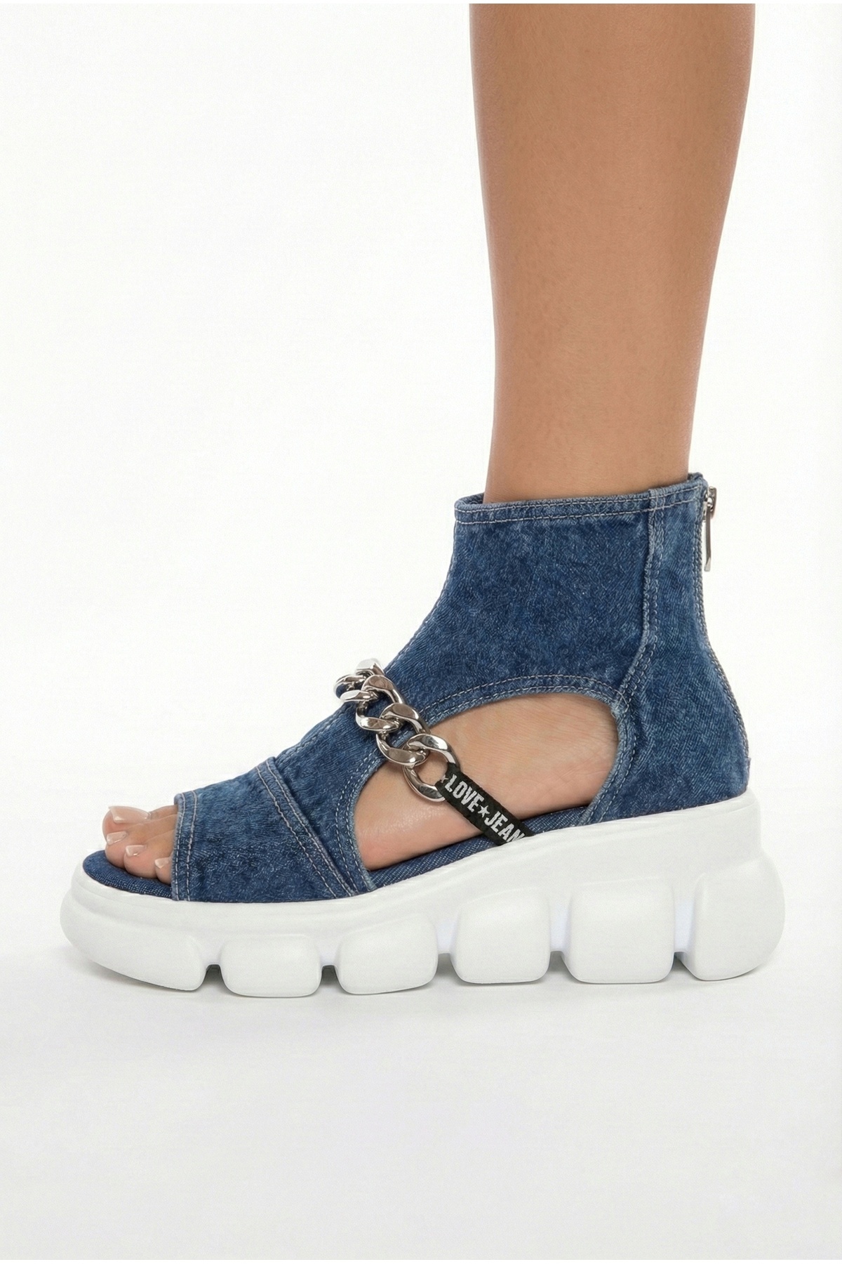 pangolix  Kadın Kot Sandalet - Görsel 3