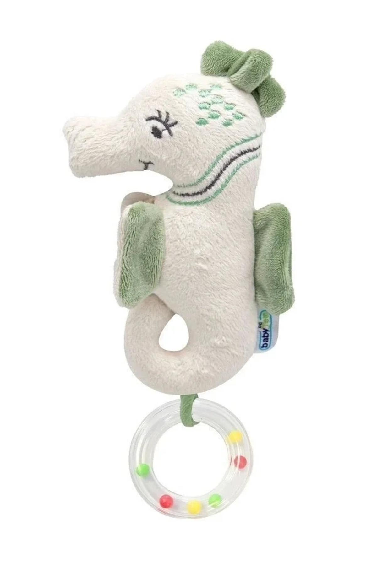 Babyjem Çıngıraklı Deniz Atı 818 Mint Yeşili 15x8 cm fotoğrafı 2 (önizleme)