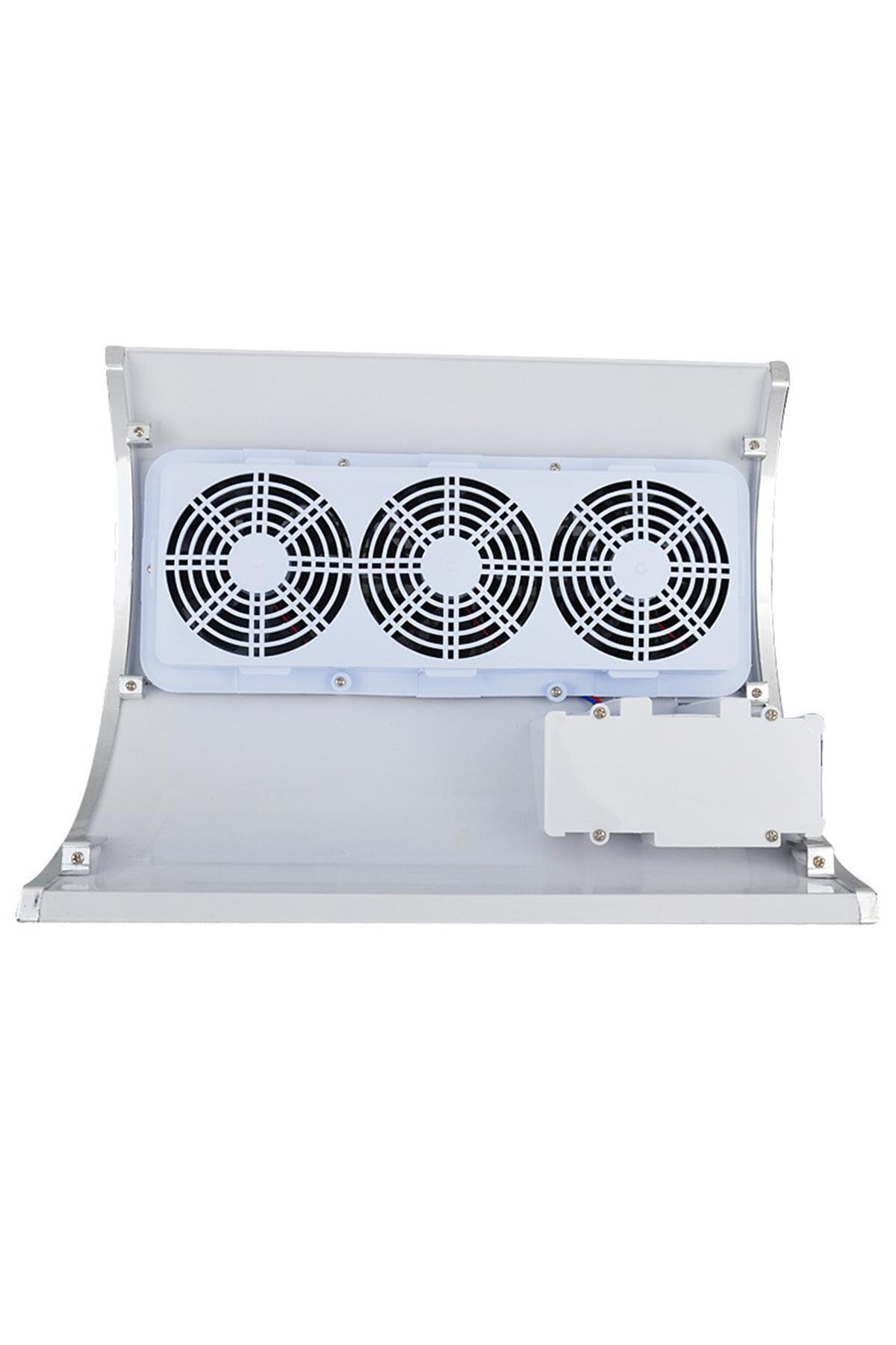 DS-100 3 Fanlı Protez Tırnak Toz Toplayıcısı 40W — سفید MZR-7104381481274 — تصویر 5 از 7