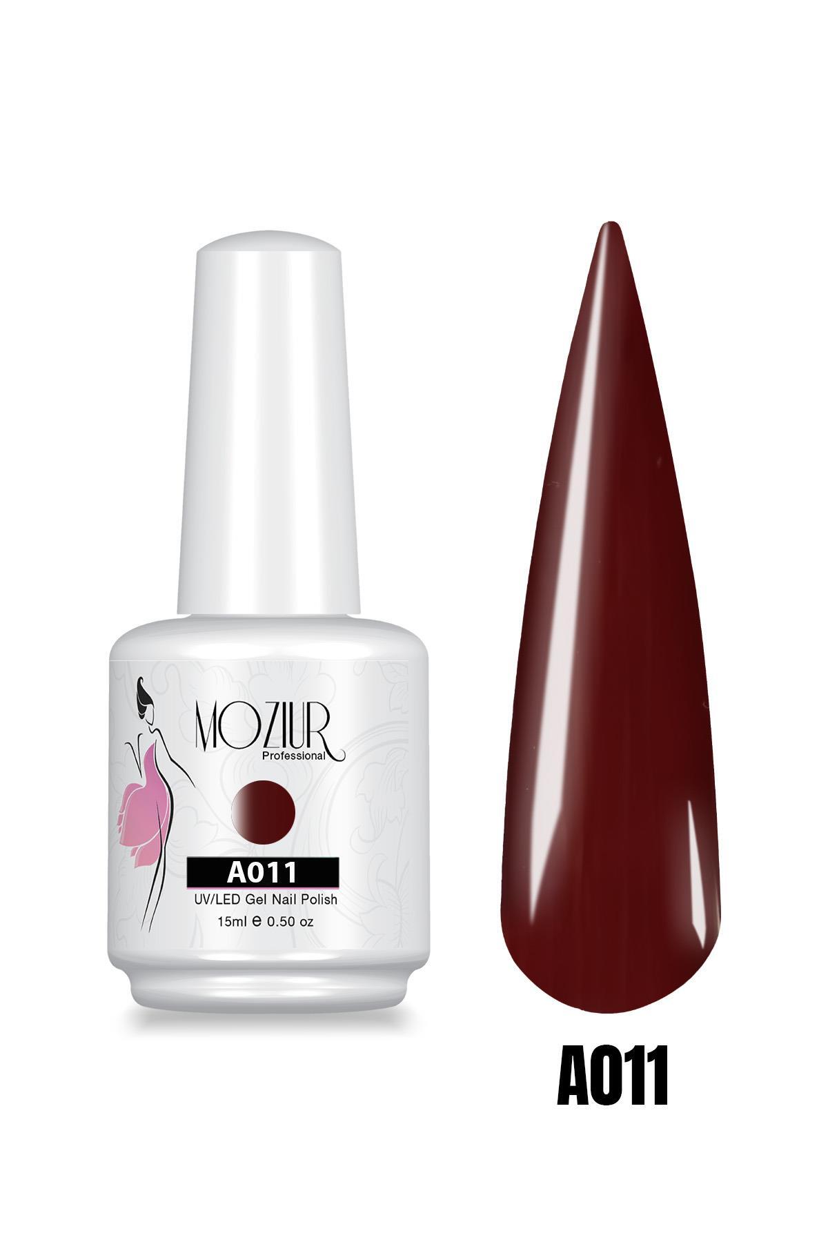 Kalıcı Oje UV Led A011 (BORDO SERİSİ) 15ml — زرشکی 8683089006020 — تصویر 3 از 3