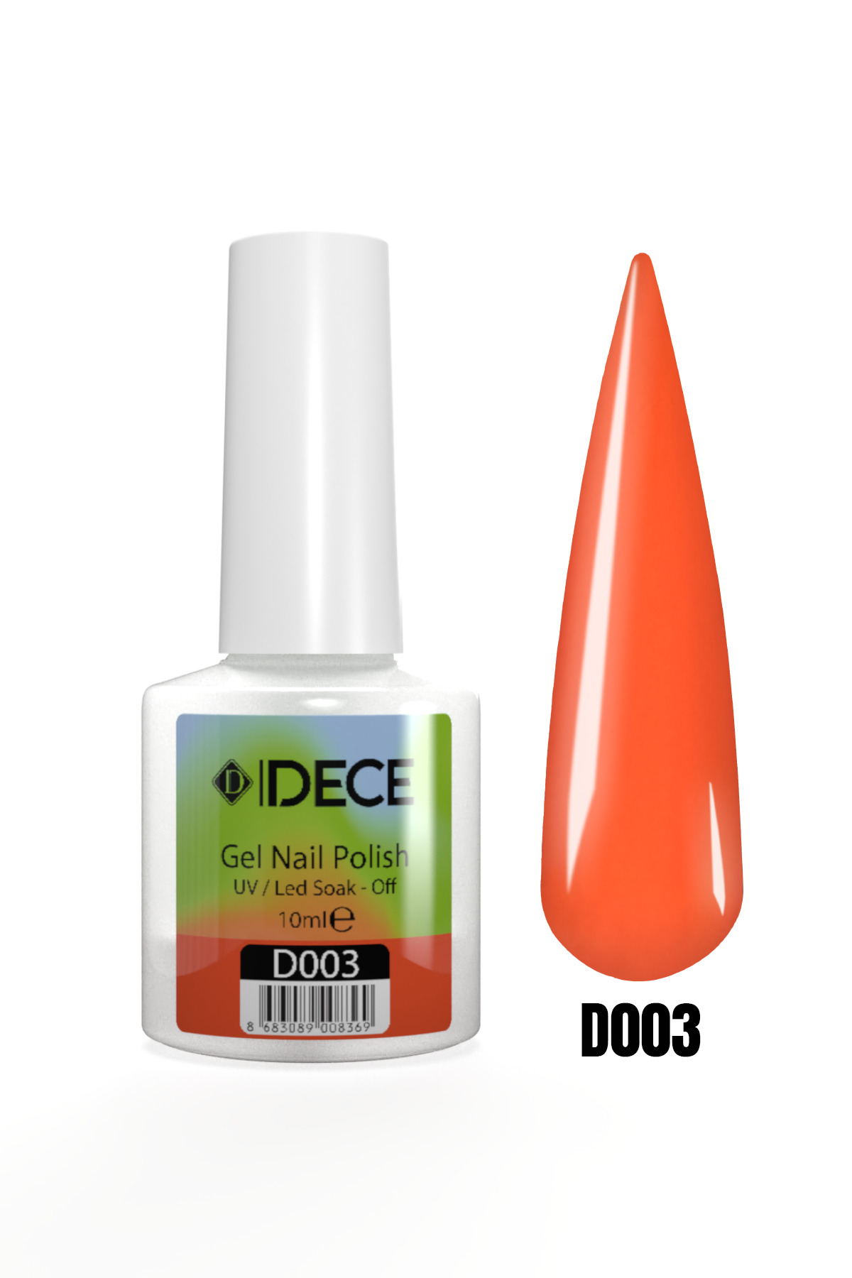 Kalıcı Oje Uv Led D003 (TURUNCU SERİSİ) 10ml — نارنجی 8683089008345004 — تصویر 2 از 2