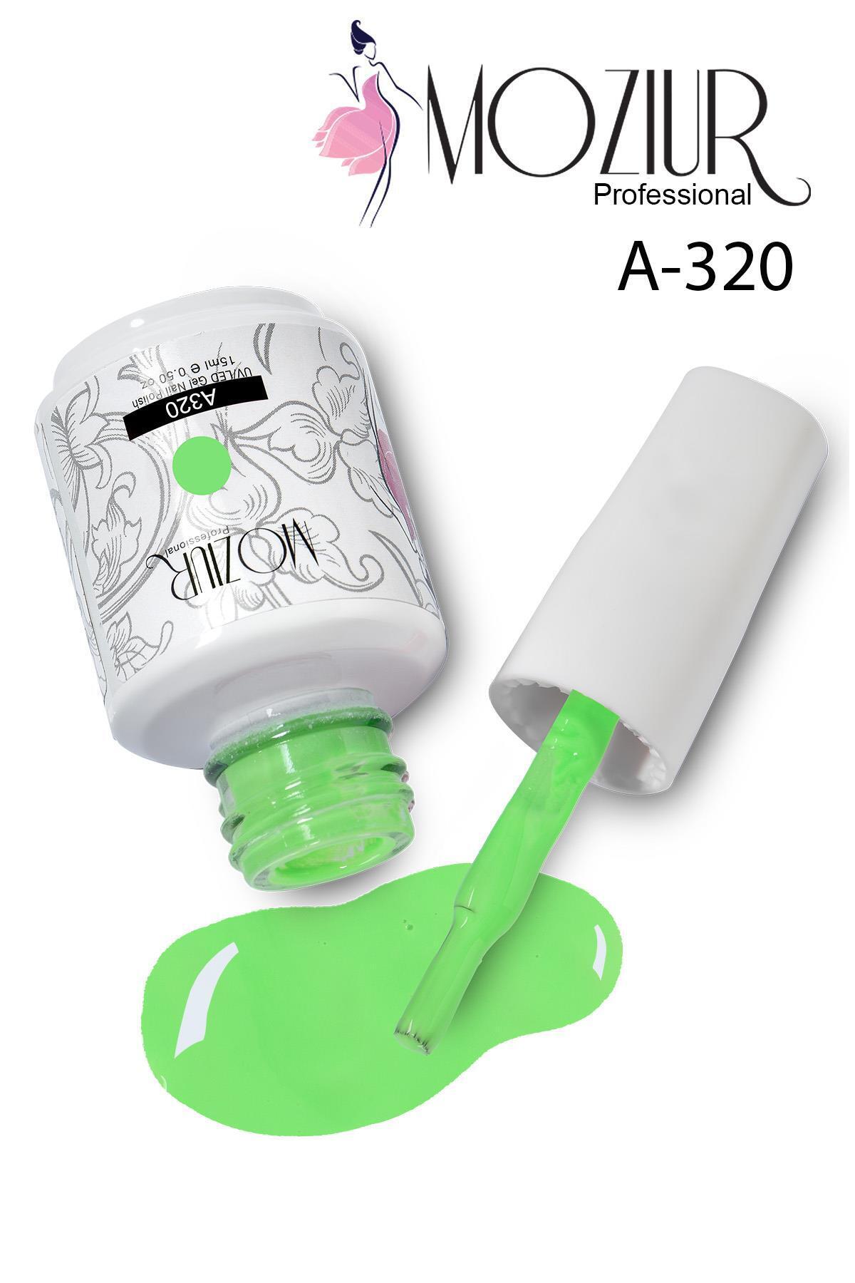 لاک ناخن بادوام UV LED A320 (سری نئون) 15 میلی‌لیتر — سبز 8683089009045 — تصویر 3 از 4