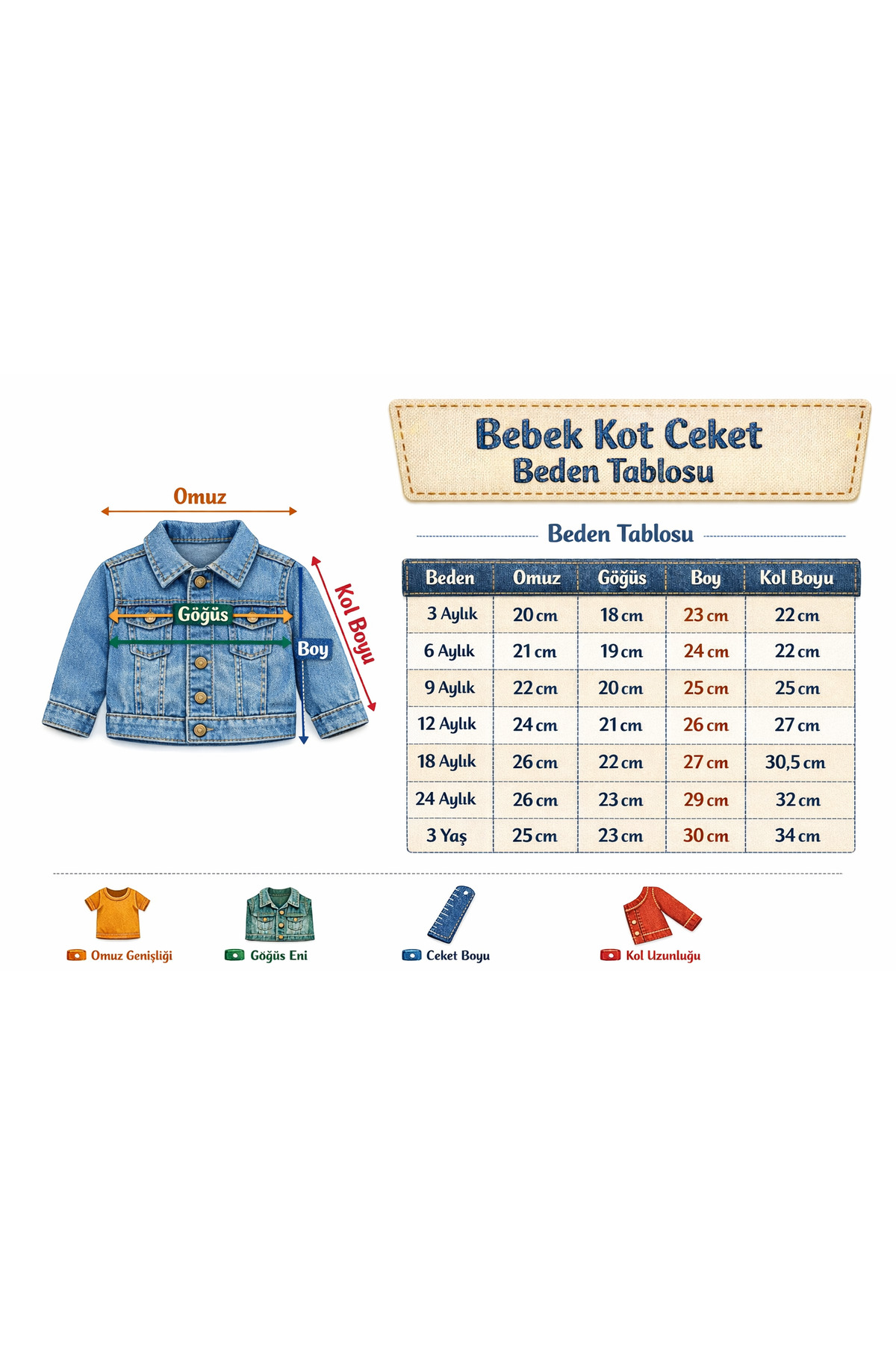 PALMERO Kız Bebek Denim Ceket fotoğrafı 6 (önizleme)