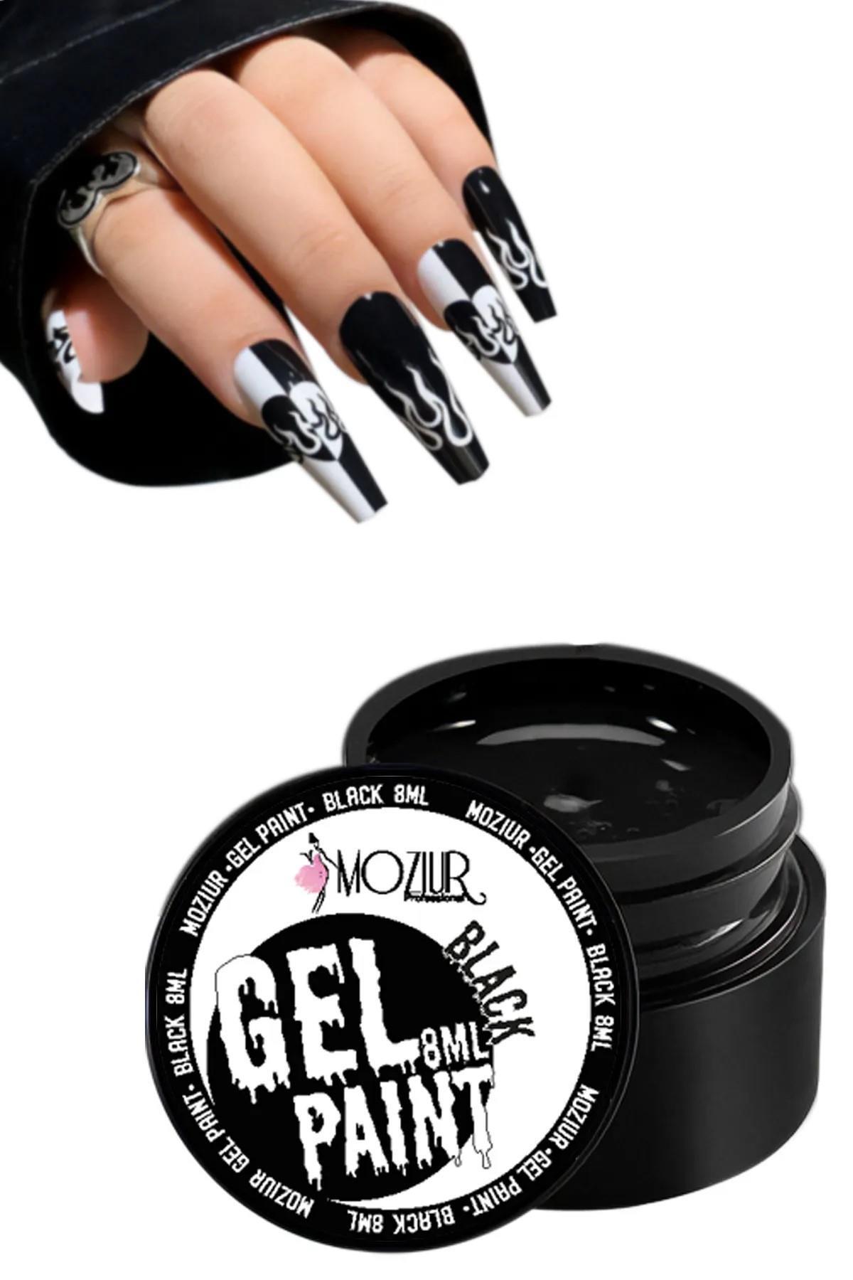 Gel Paint 8ml - Black — مشکی 8683089012007