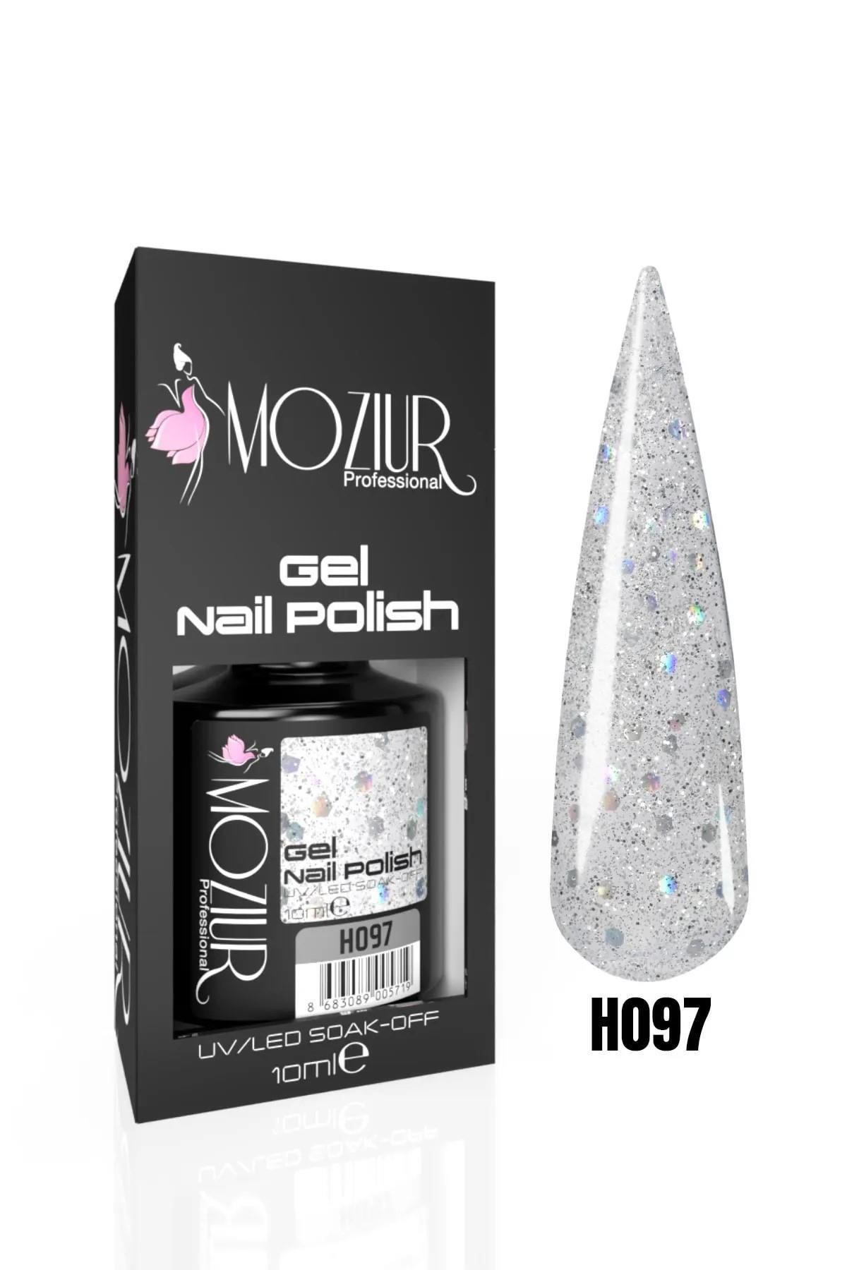 لاک دائمی ناخن UV Led H097 (SILVERY SERIES) 10ml — رنگارنگ 8683089005542 — تصویر 2 از 3