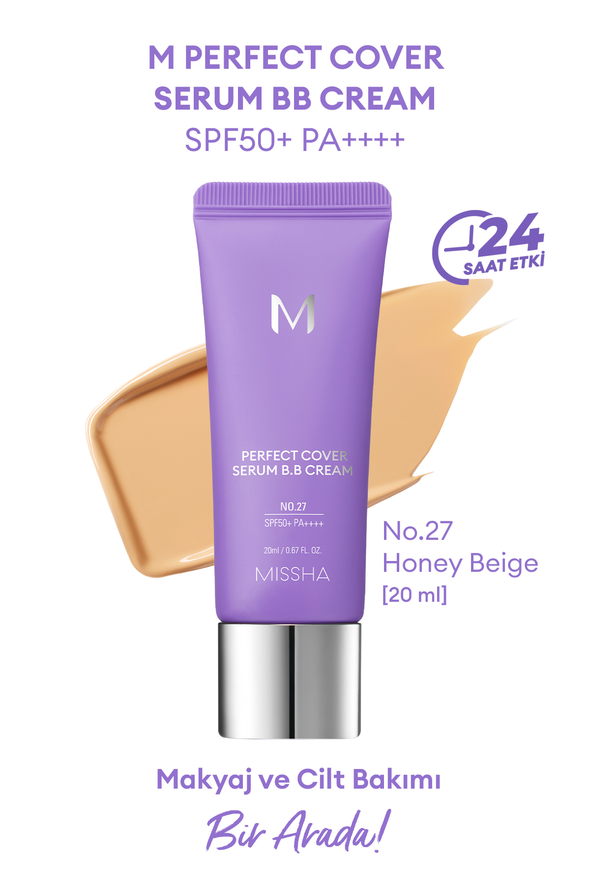 Missha Yaşlanma Karşıtı Bakım ve Aydınlık Görünüm Sunan M Perfect Cover Serum BB Cream SPF50+/PA++++ No:27 - Fiyatı, Yorumları