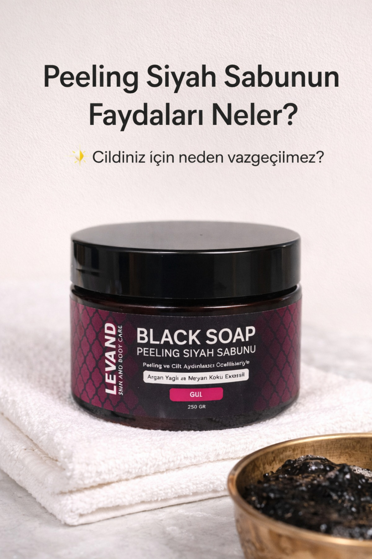 Fas Siyah Argan Sabunu Gül/beldi/jel Peeling Sabunu 250g — Fssg123 — تصویر 6 از 9