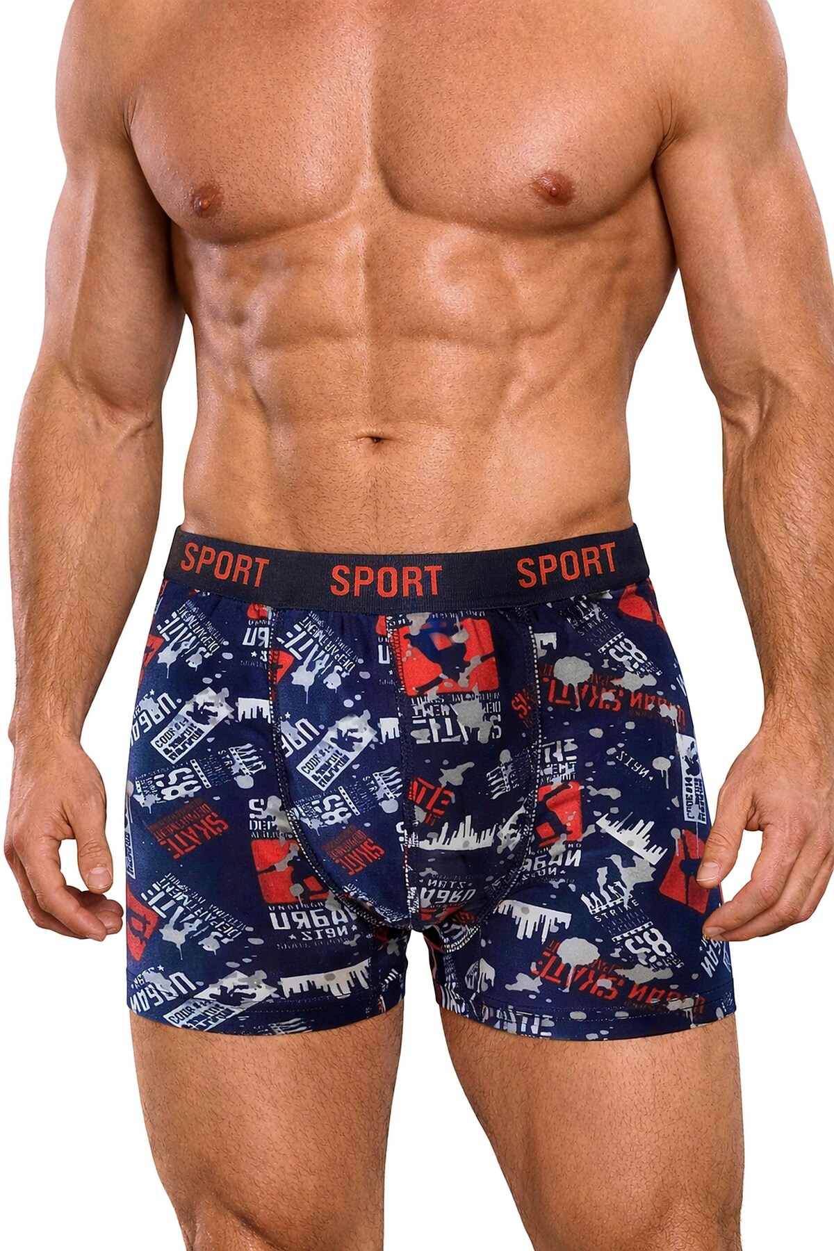 Vien&Karl  Erkek Desenli 5'li Premium Kutu Penye Pamuklu Likralı Boxer - Görsel 4