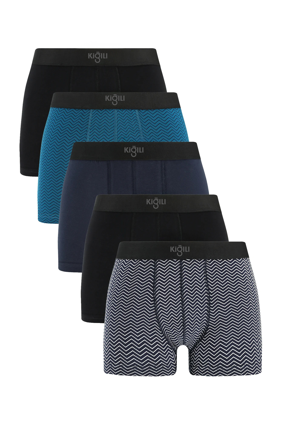 5-Pack Cotton Lycra Comfortable and Flexible Boxer Shorts Set