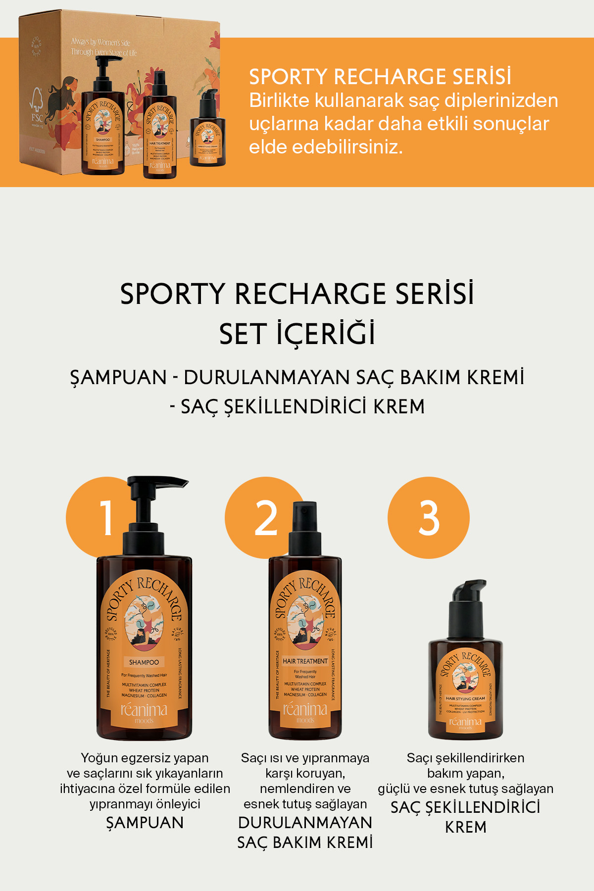 Sporty Recharge Hareketli Günlerde Şekil Ve Bakımı Bir Arada Sunan Saç Şekillendirici Krem — TYC0FBD394A8172DCD77AFD00 — تصویر 4 از 7