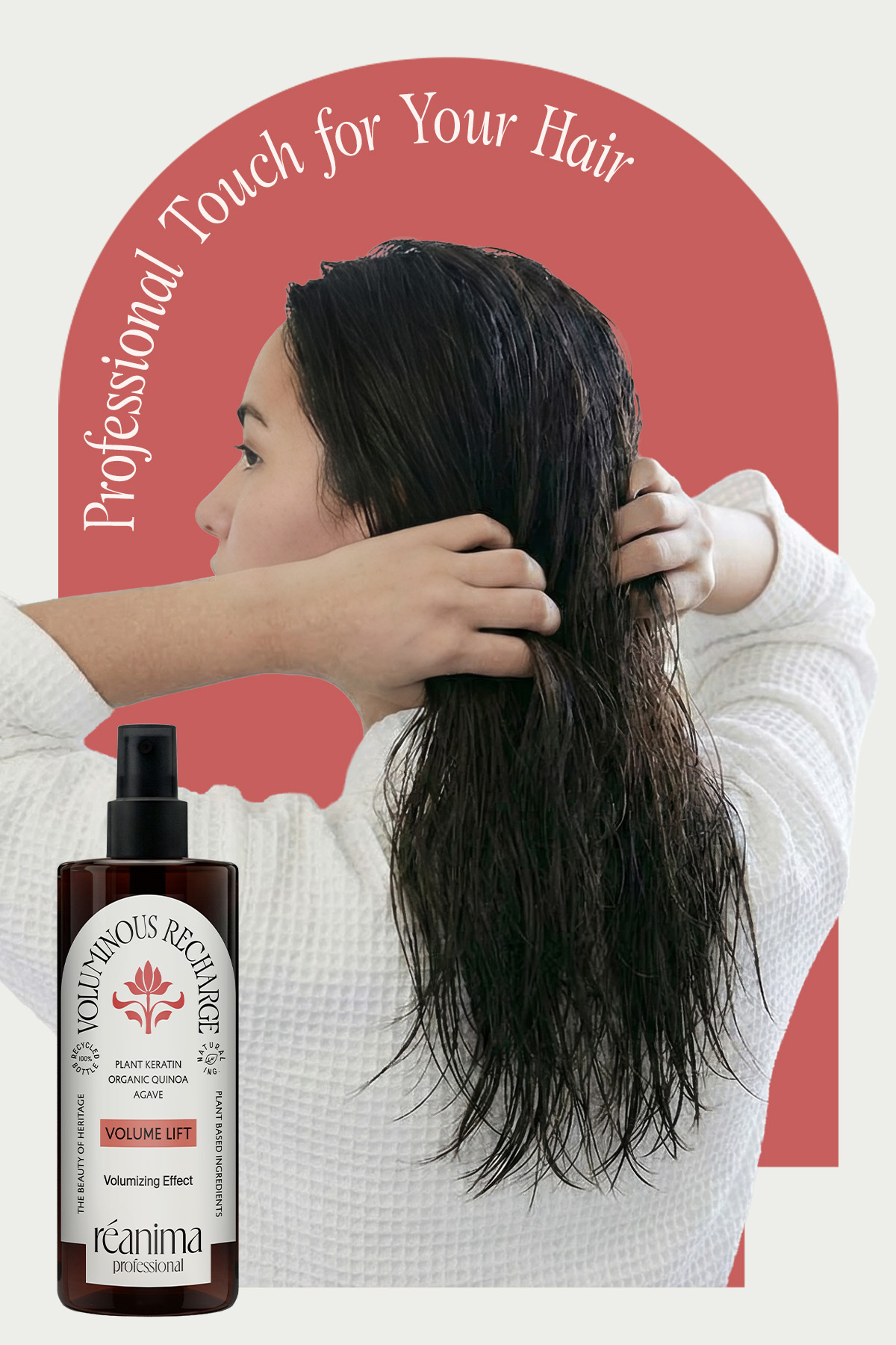 تونیک حجم دهنده و حالت دهنده موی Voluminous Recharge که حجم و پرپشتی مو را افزایش می‌دهد — VOL-STNK — تصویر 4 از 8