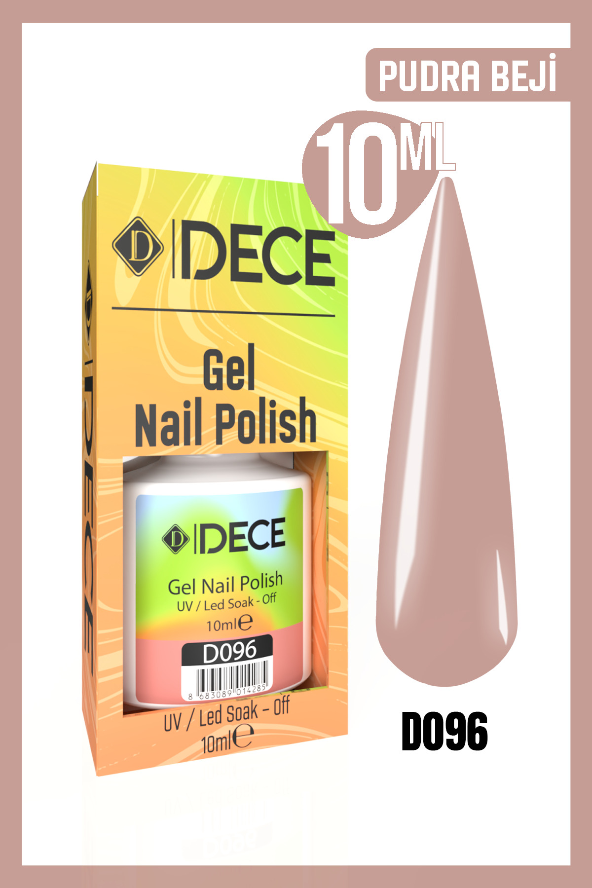 Dece Kalıcı Oje UV LED D096 (NUDE SERİSİ) 10ml — صورتی 8683089014038801