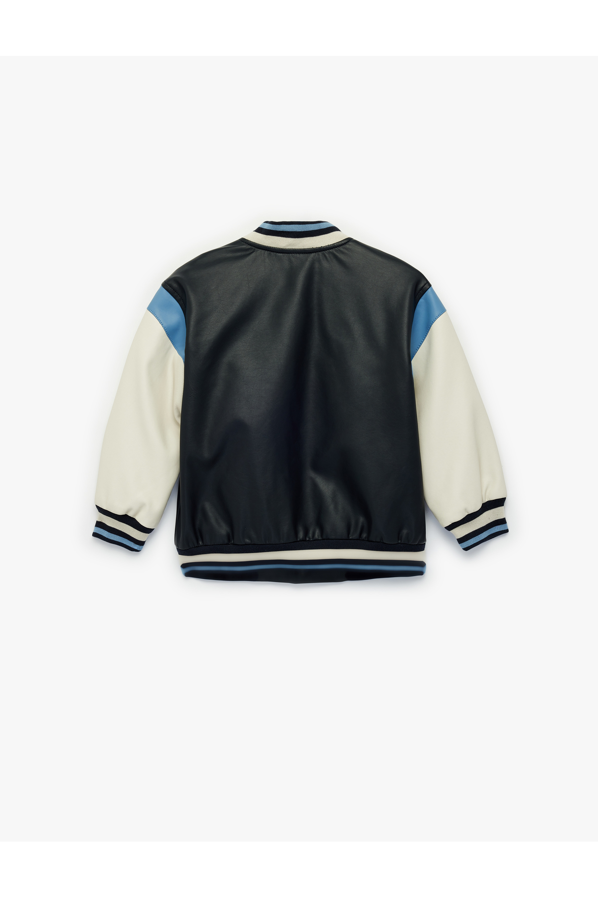 Koton Uzun Kollu Bisiklet Yaka Suni Deri Bomber Kolej Ceket fotoğrafı 4 (önizleme)