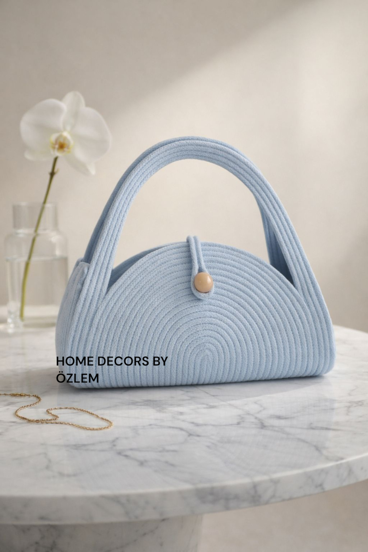 Wicker Shoulder Bag Sleeve Bag Midi Bag Casual Bag Handbag Handmade Height 15 Cm