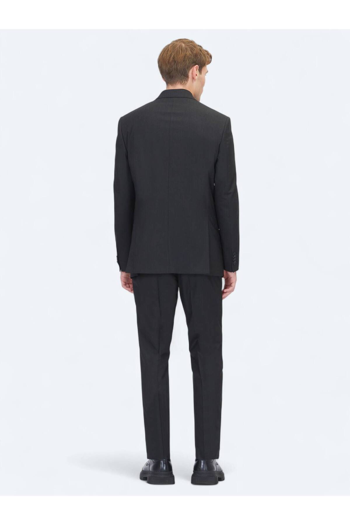 Kip Siyah Mikro Modern Fit Takım Elbise görsel 6