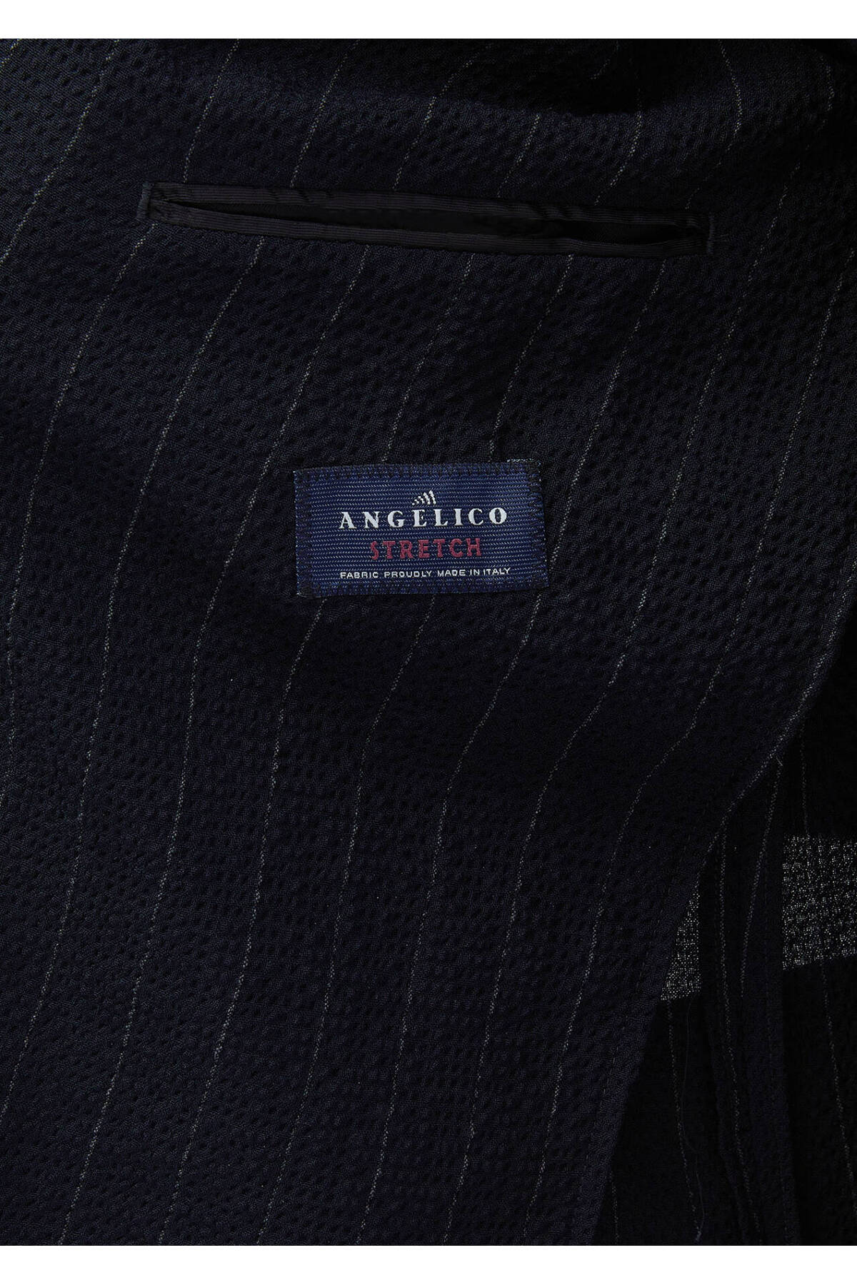 Ramsey  Lacivert Çizgili Comfort Fit Pamuk Karışımlı Takım Elbise - Görsel 8