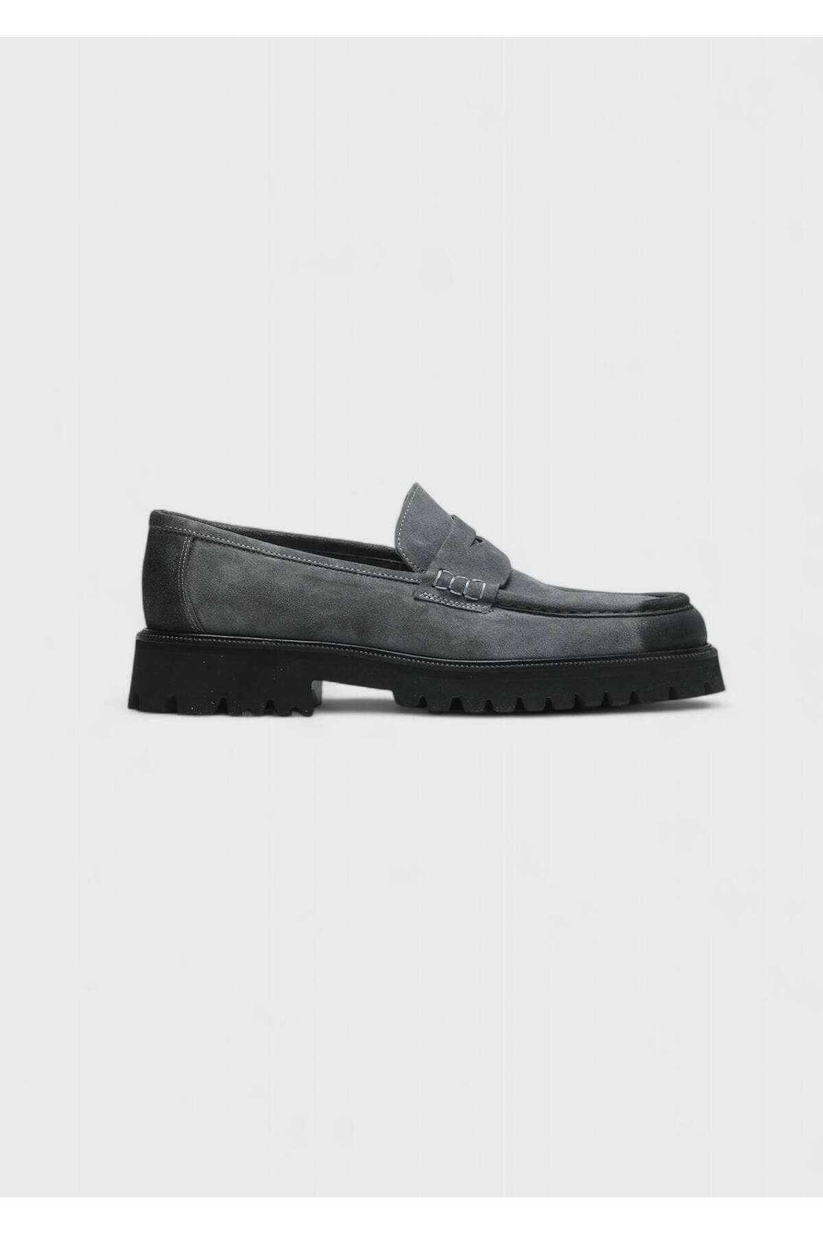 Ramsey Antrasit Süet Casual Loafer