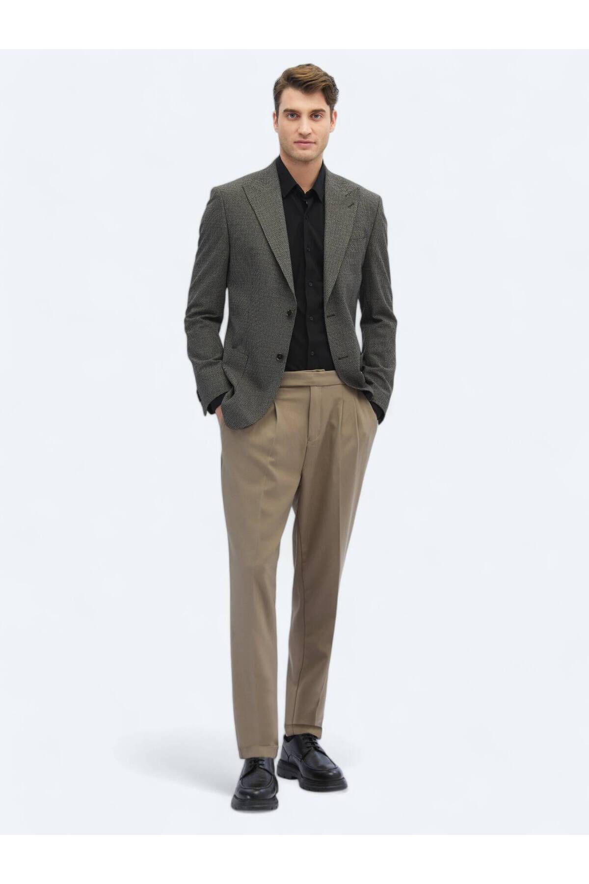 Kip  Vizon Desenli Modern Fit Ceket - Görsel 2