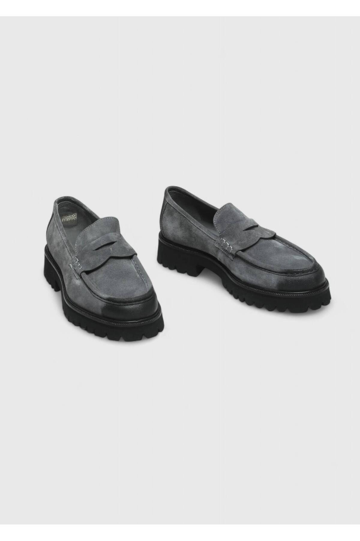 Ramsey Antrasit Süet Casual Loafer görsel 3