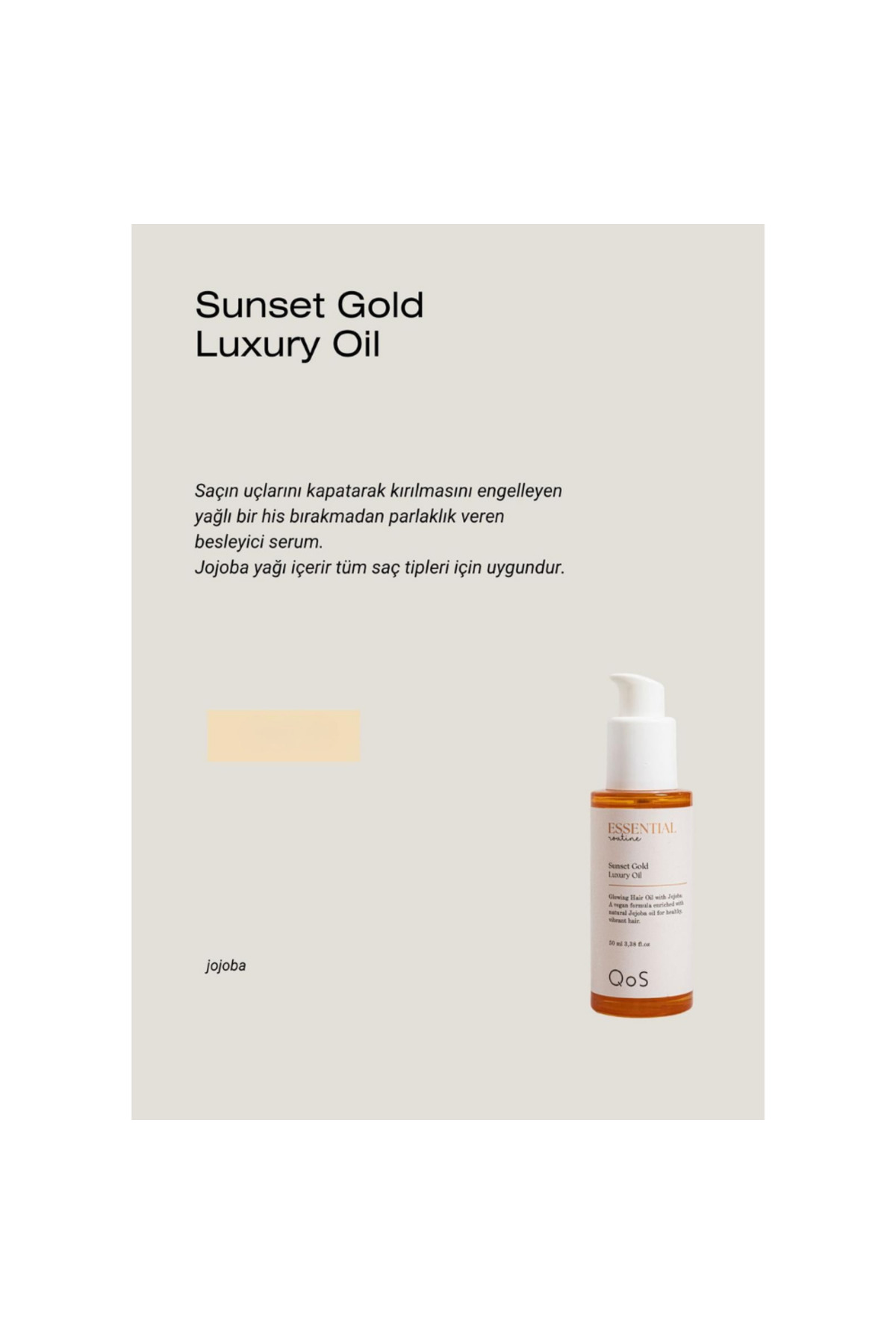 Essential Routine Sunset Gold Luxury Saç Bakım Serum 50ML — Ser5678 — تصویر 3 از 4