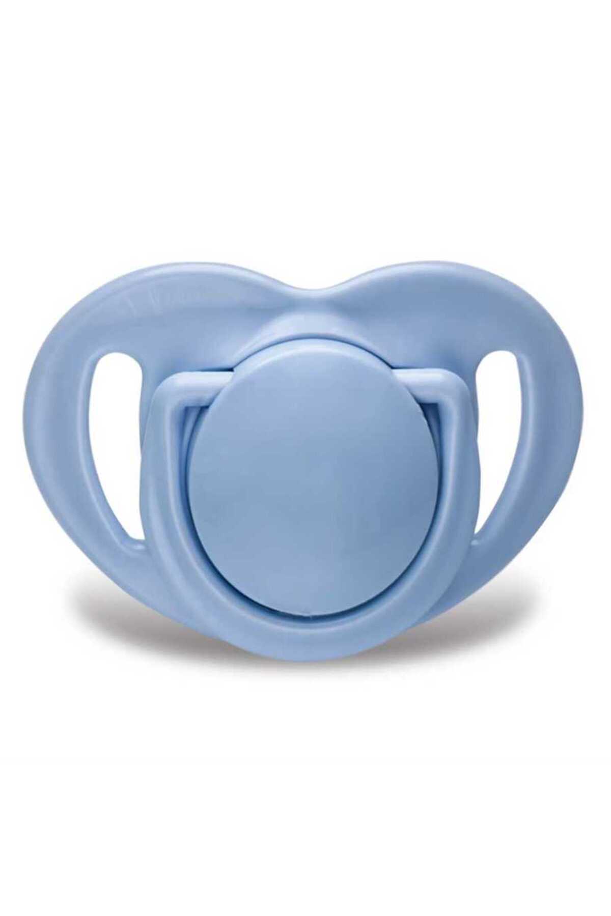 Mamajoo Ortodontik Emzik Seti 0 Ay+ Mavi & Fil | İkili, Silikon, Damaklı fotoğrafı 3 (önizleme)
