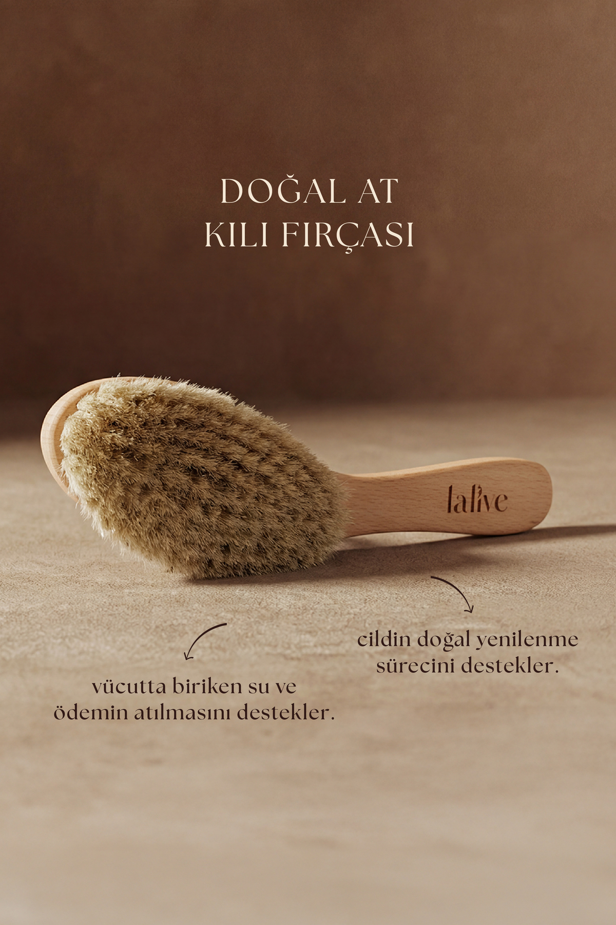 Doğal At Kılı Fırçası 120 gr Arındırıcı Fırça — 153.99.13.002 — تصویر 3 از 4
