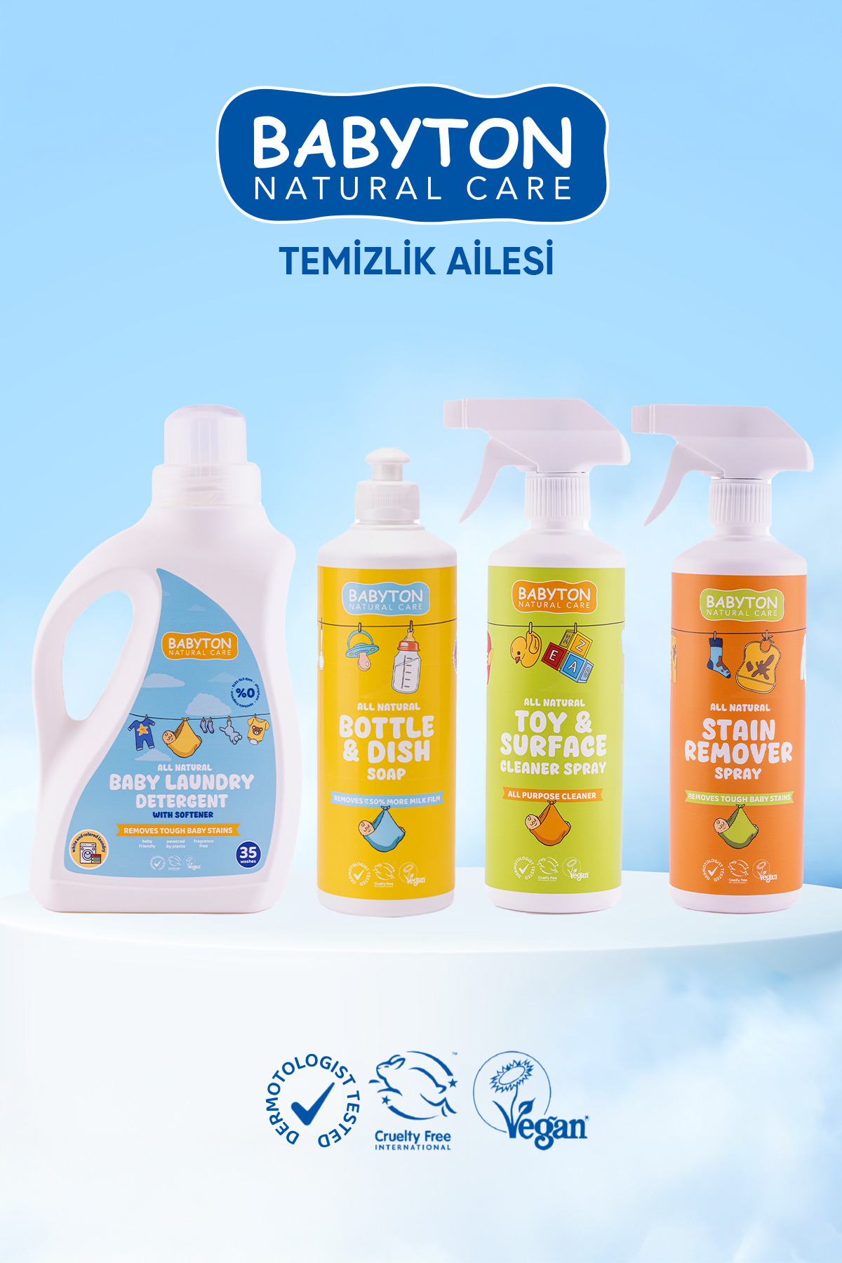 BABYTON Doğal Oyuncak Ve Mama Sandalyesi Temizleyici Sprey 500 ml fotoğrafı 5 (önizleme)