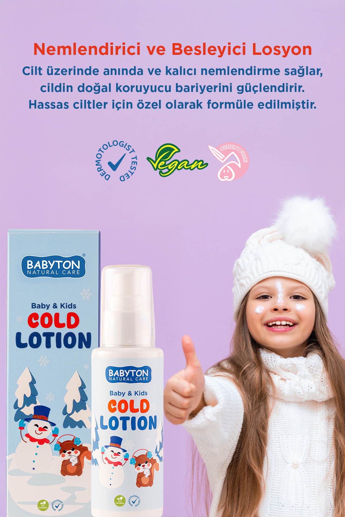 BABYTON Cold Lotion Krem Nemlendirici ve Besleyici -Soğuk Hava Yıpratıcı Etki Karşıtı 100 ml fotoğrafı 2 (önizleme)