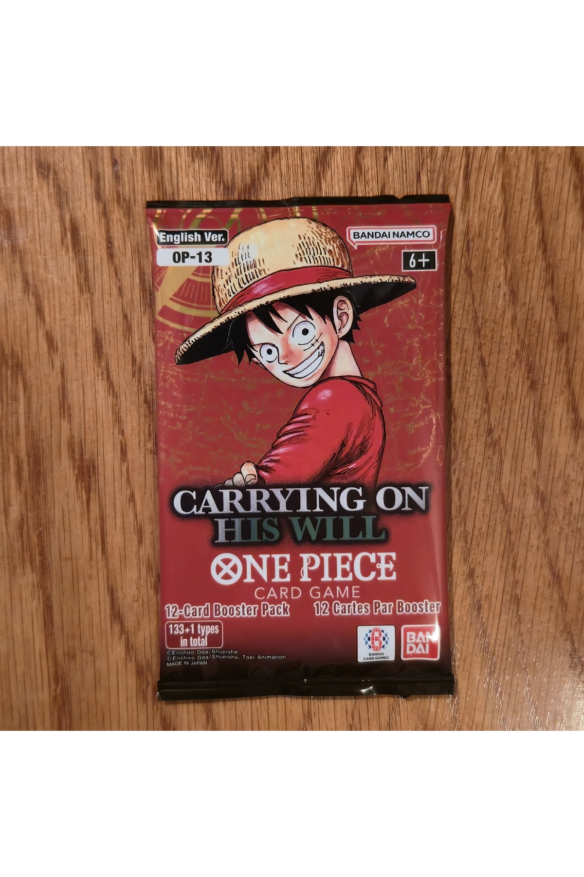 Bandai TCG One Piece Carrying On His Will (OP13) İngilizce Booster