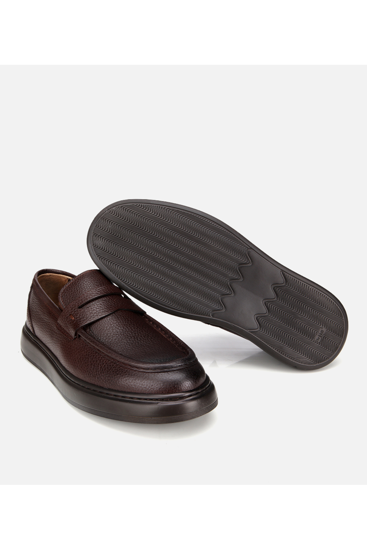 Hotiç  Erkek Deri Kahverengi Yumuşak Dokulu Klasik Loafer - Görsel 6