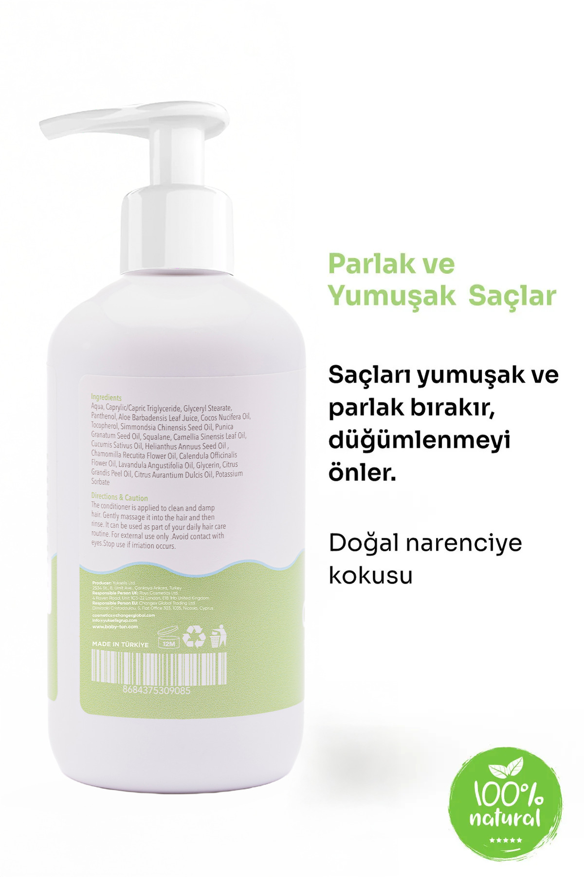 BABYTON Doğal Saç Kremi 250 ml fotoğrafı 2 (önizleme)