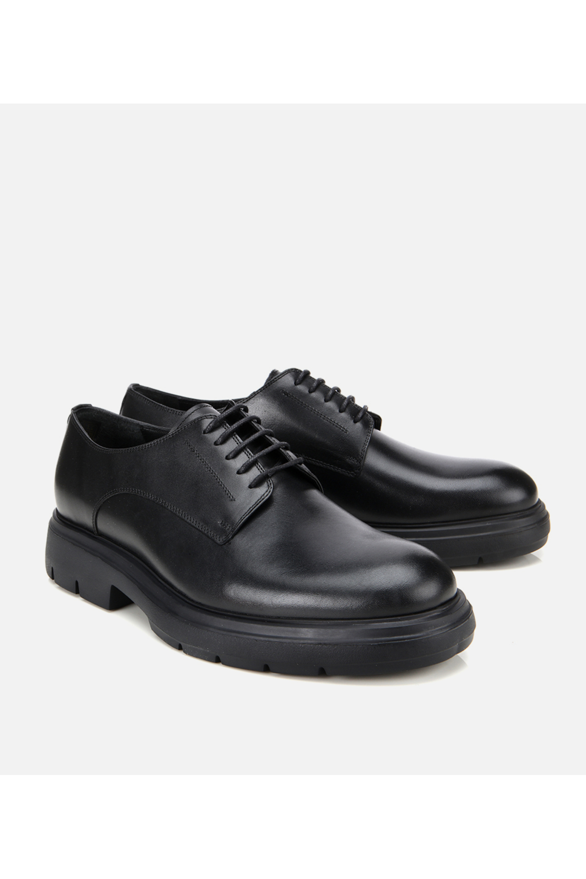 Hotiç  Erkek Deri Siyah Kalın Tabanlı Günlük Ayakkabı - Görsel 2
