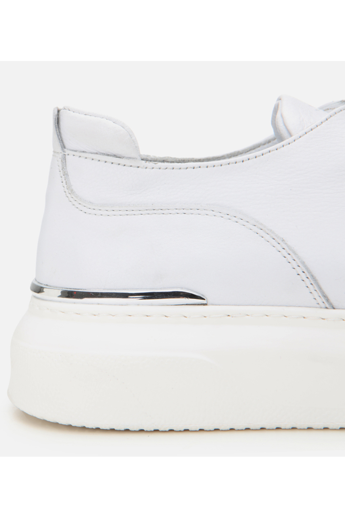 Hotiç  Hakiki Deri Beyaz Erkek Günlük Ayakkabı - Görsel 3
