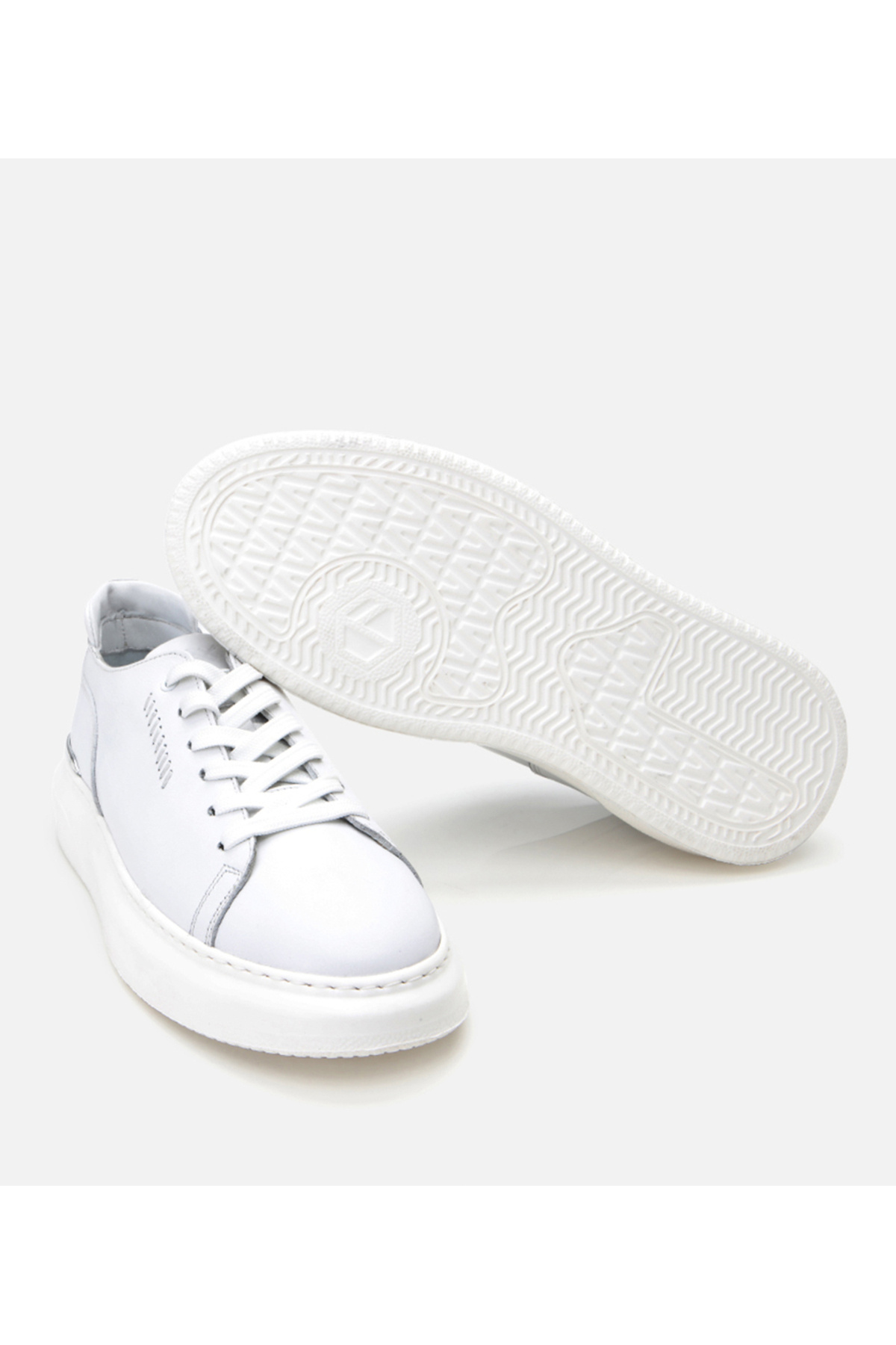 Hotiç  Hakiki Deri Beyaz Erkek Günlük Ayakkabı - Görsel 7