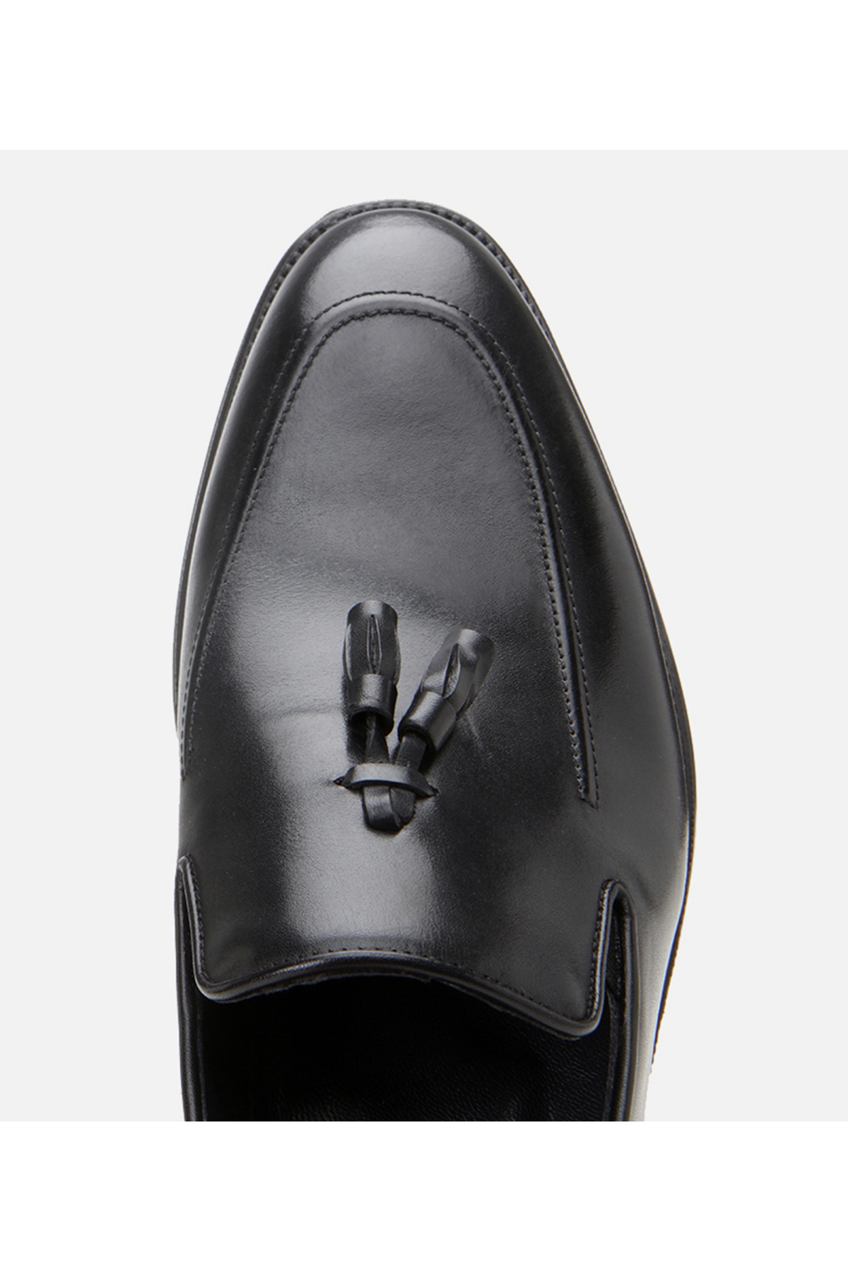 Hotiç  Hakiki Deri Siyah Erkek Püsküllü Klasik Ayakkabı - Görsel 5